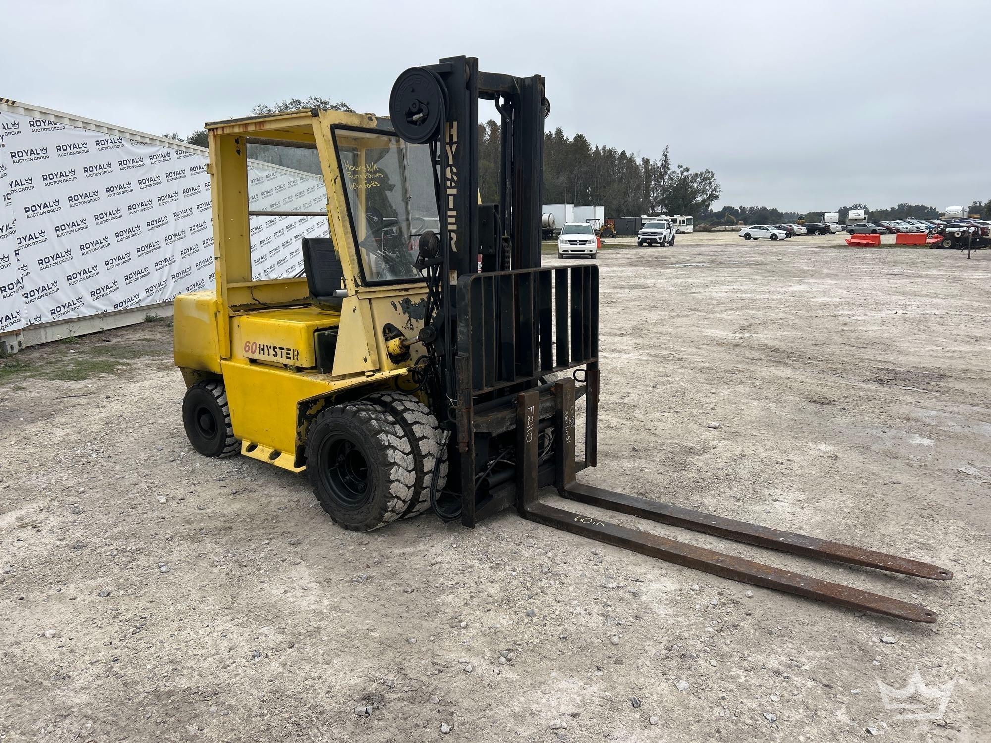 Hyster 60 6,000lb Diesel Forklift (A59228)