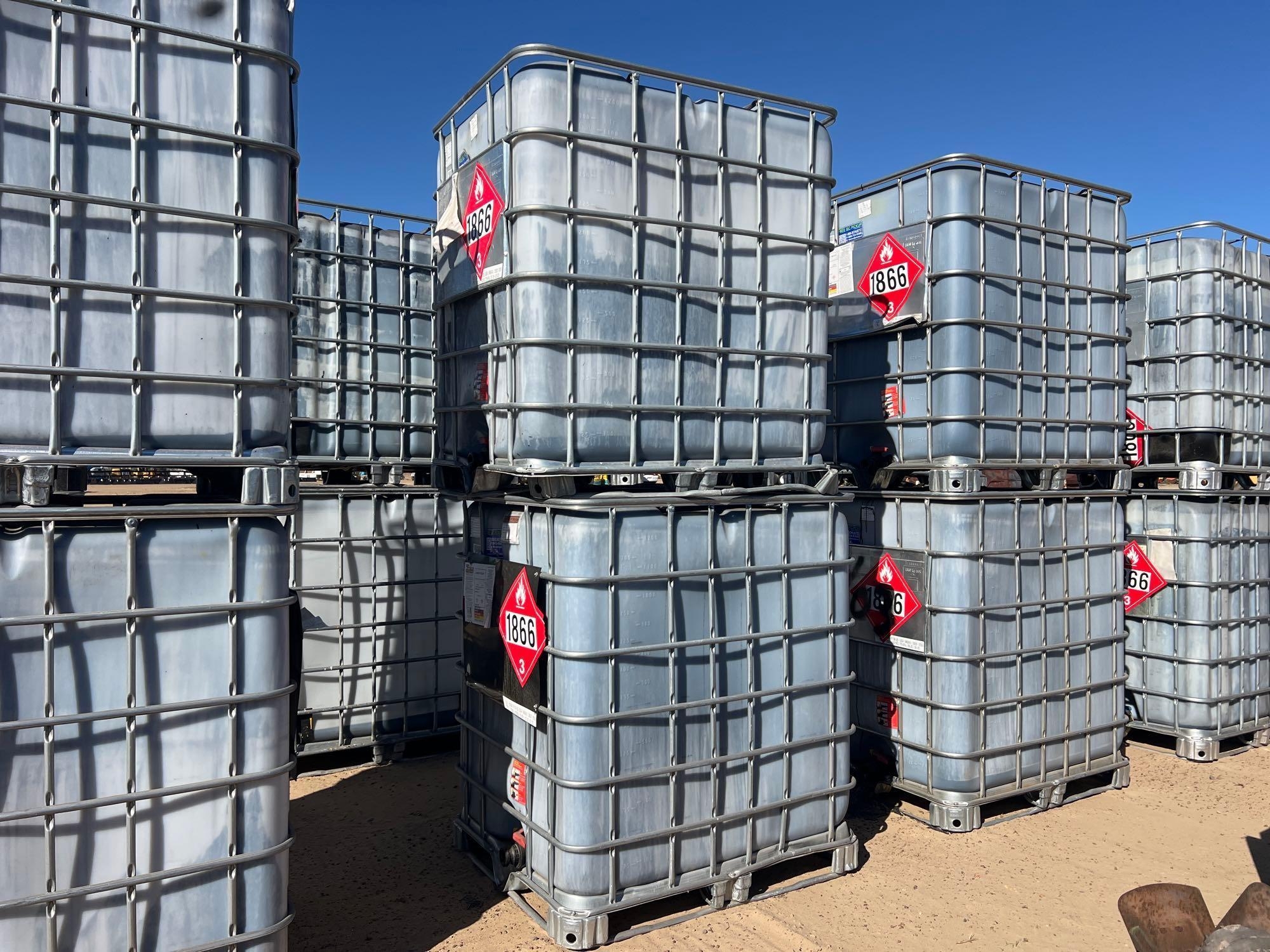 (2) 330 GALLON POLY TOTES W/CAGES (A60432)