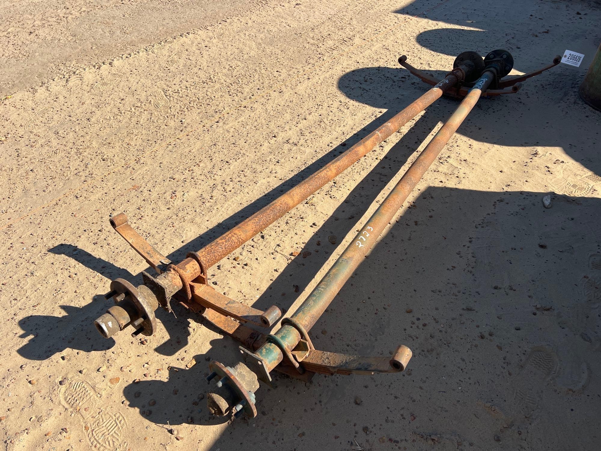 (2) USED 3500 LB TRAILER AXLE W/ BRAKE (A60432)