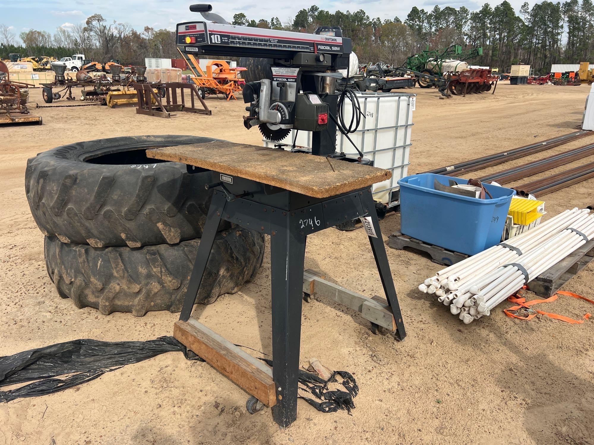 CRAFTSMAN RADIAL SAW - 10 BLADE OUT RIP (A64281)