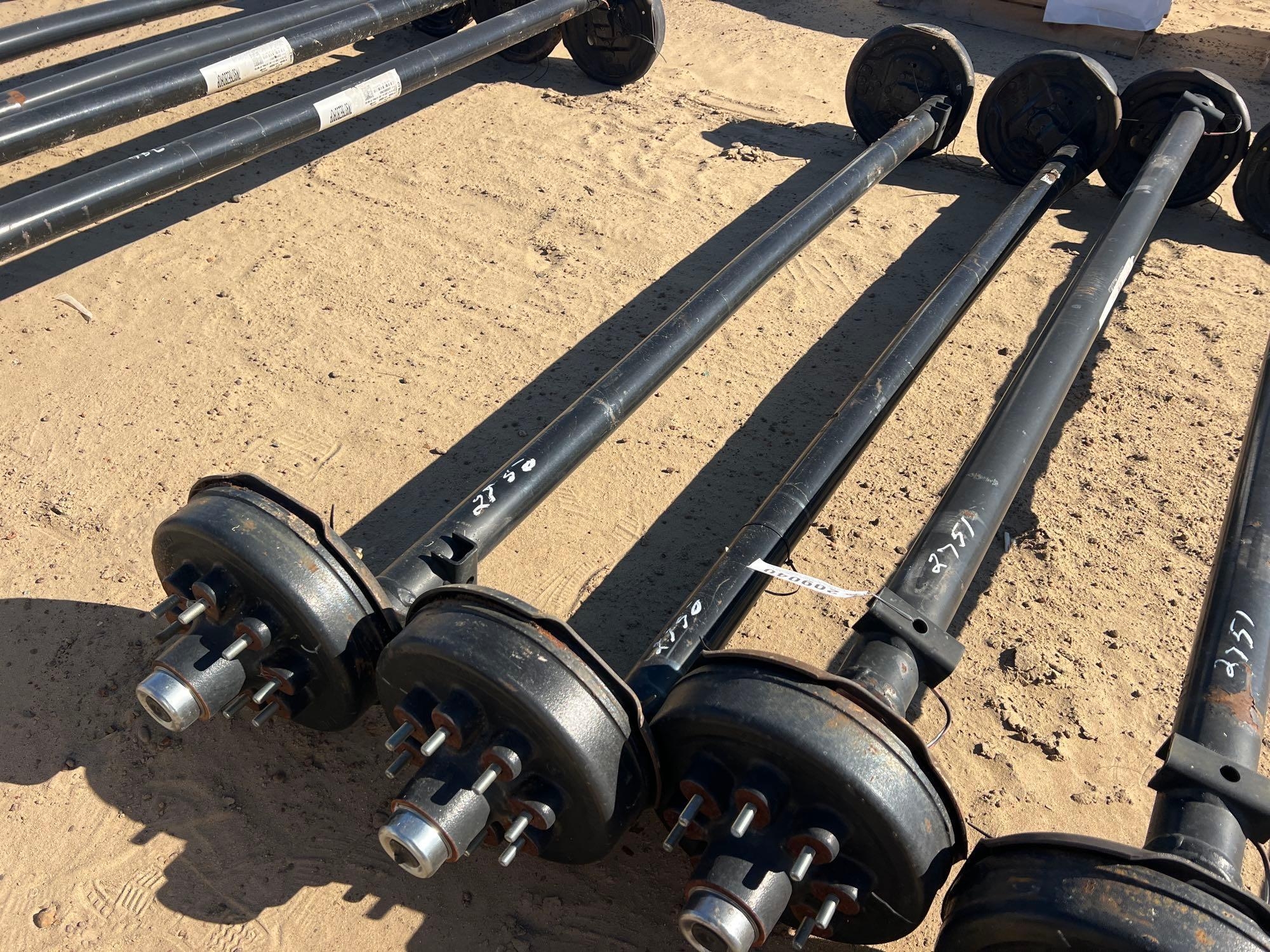 (2) NOS-8 LUG- 7000Ib 74SC-93 HUB FACE DROP AXLES (A60432)