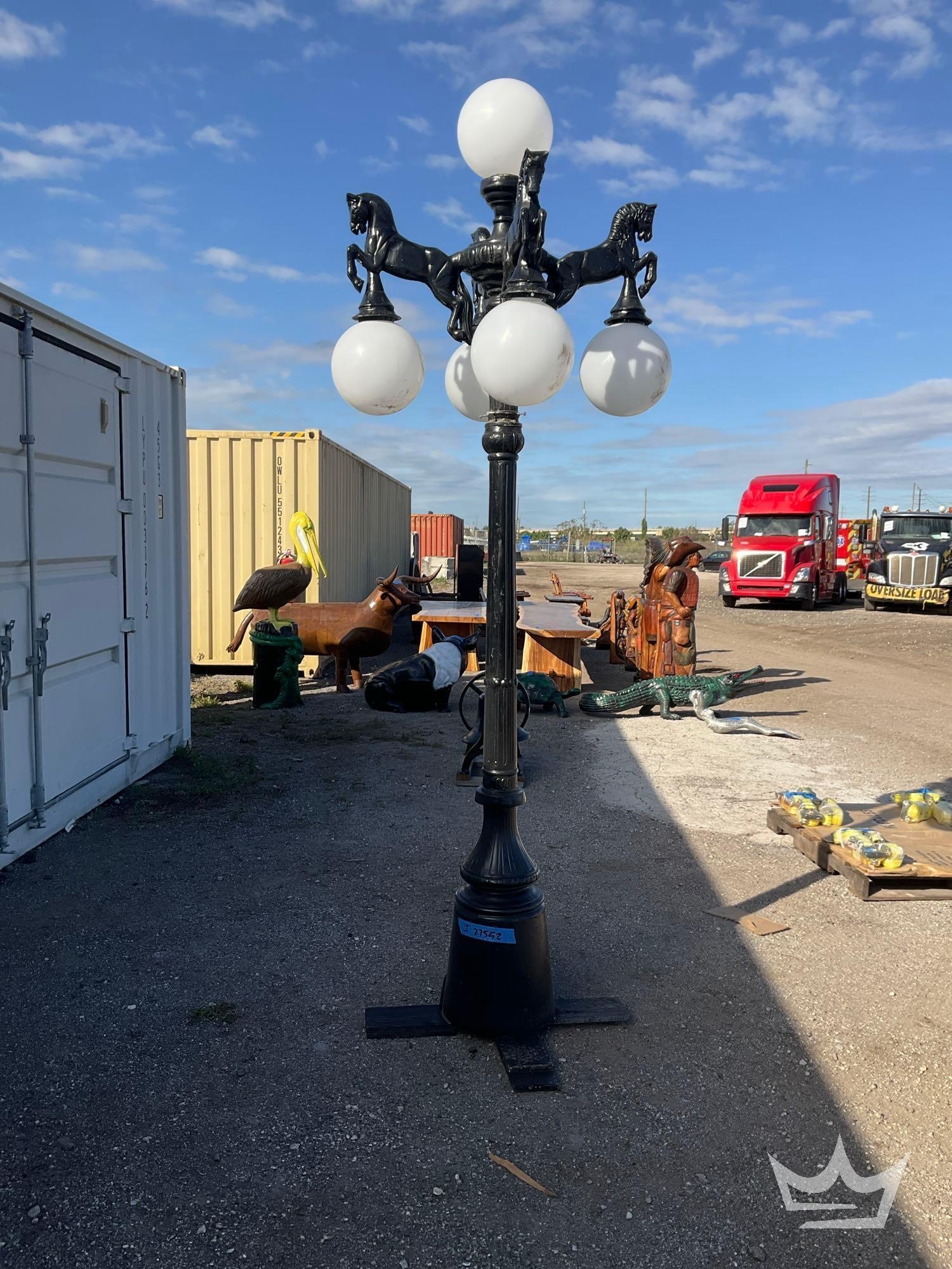 Decorative Horse Light Post (A61569)