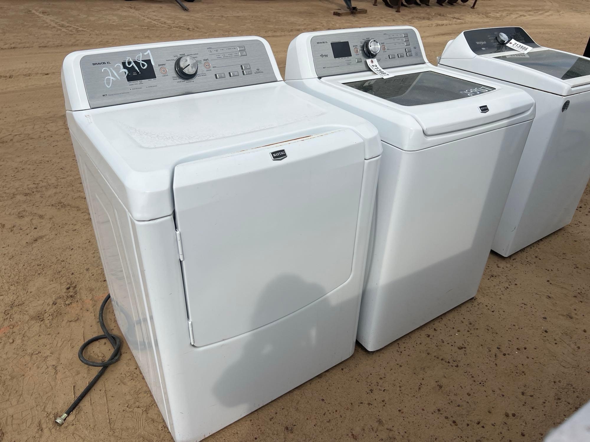 MAYTAG BRAVOS XL WASHING MACHINE & DRYER (A64281)