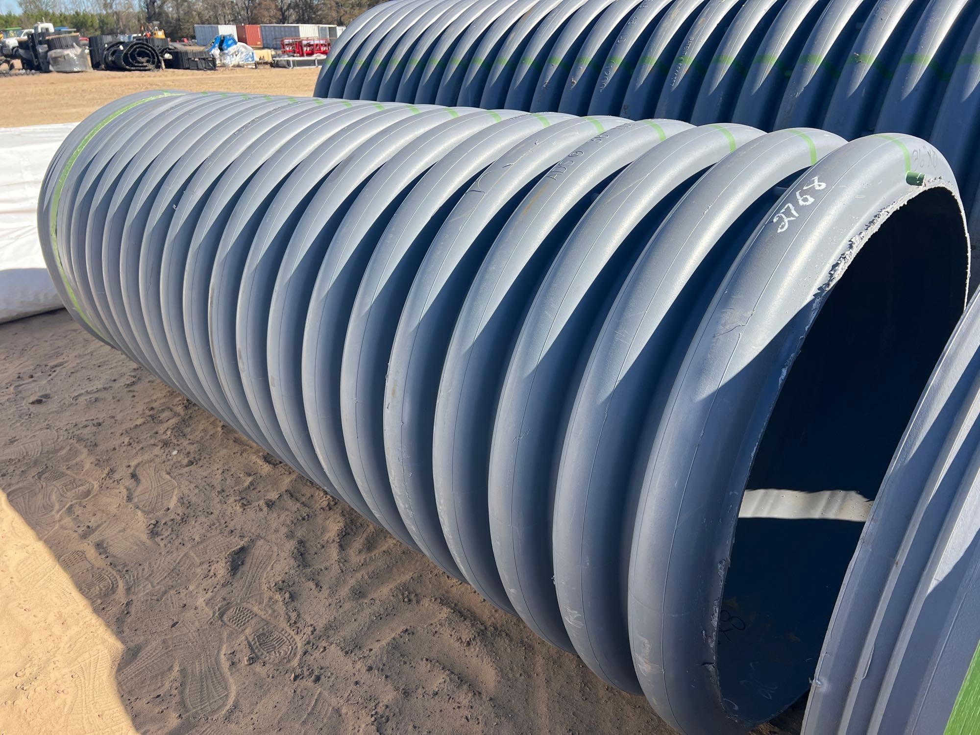 (2) 36"X8' ADS DRAINAGE PIPE (A60432)