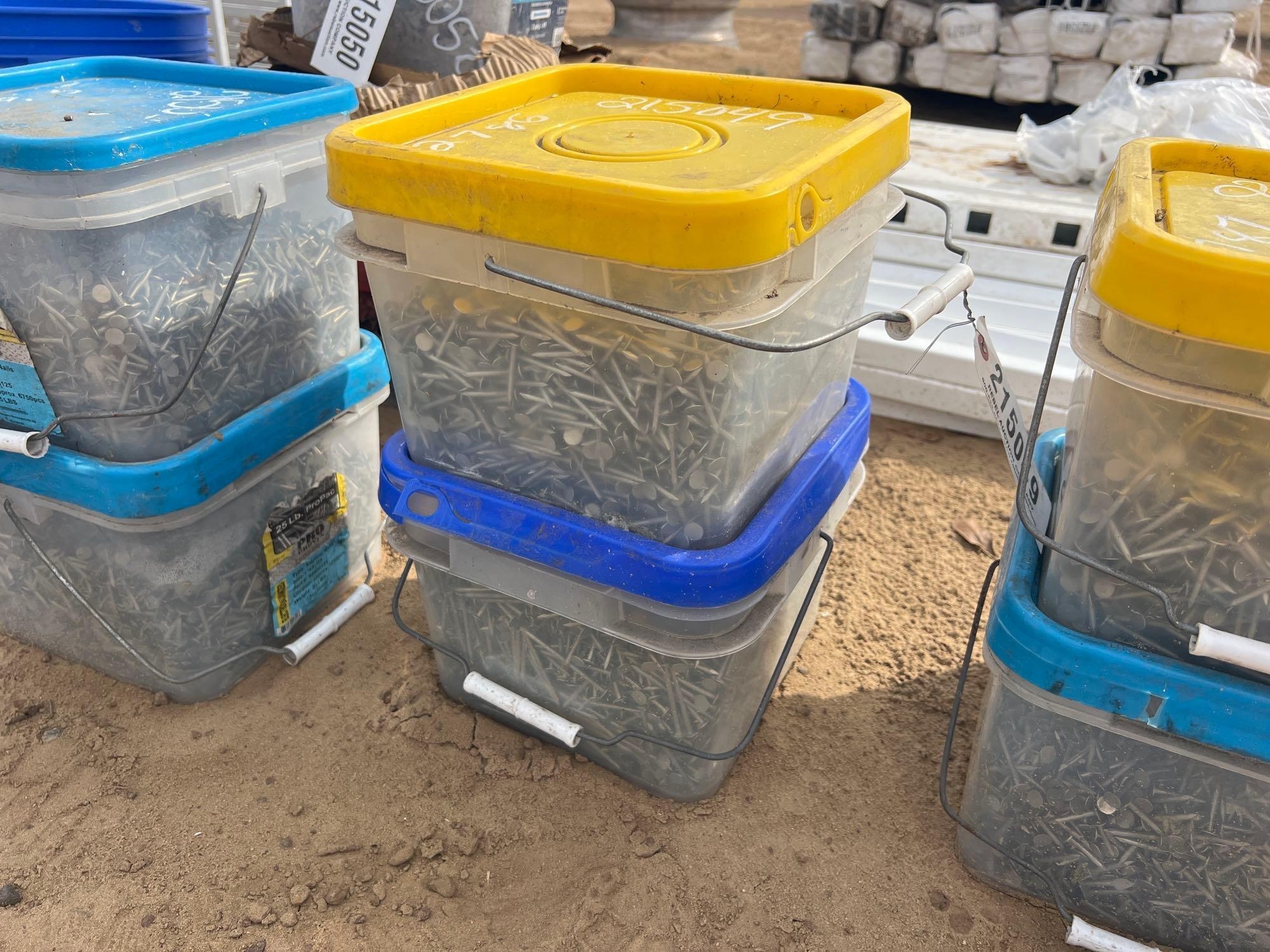 (2) BUCKETS OF ASSORTED ROOFING NAILS (A64281)