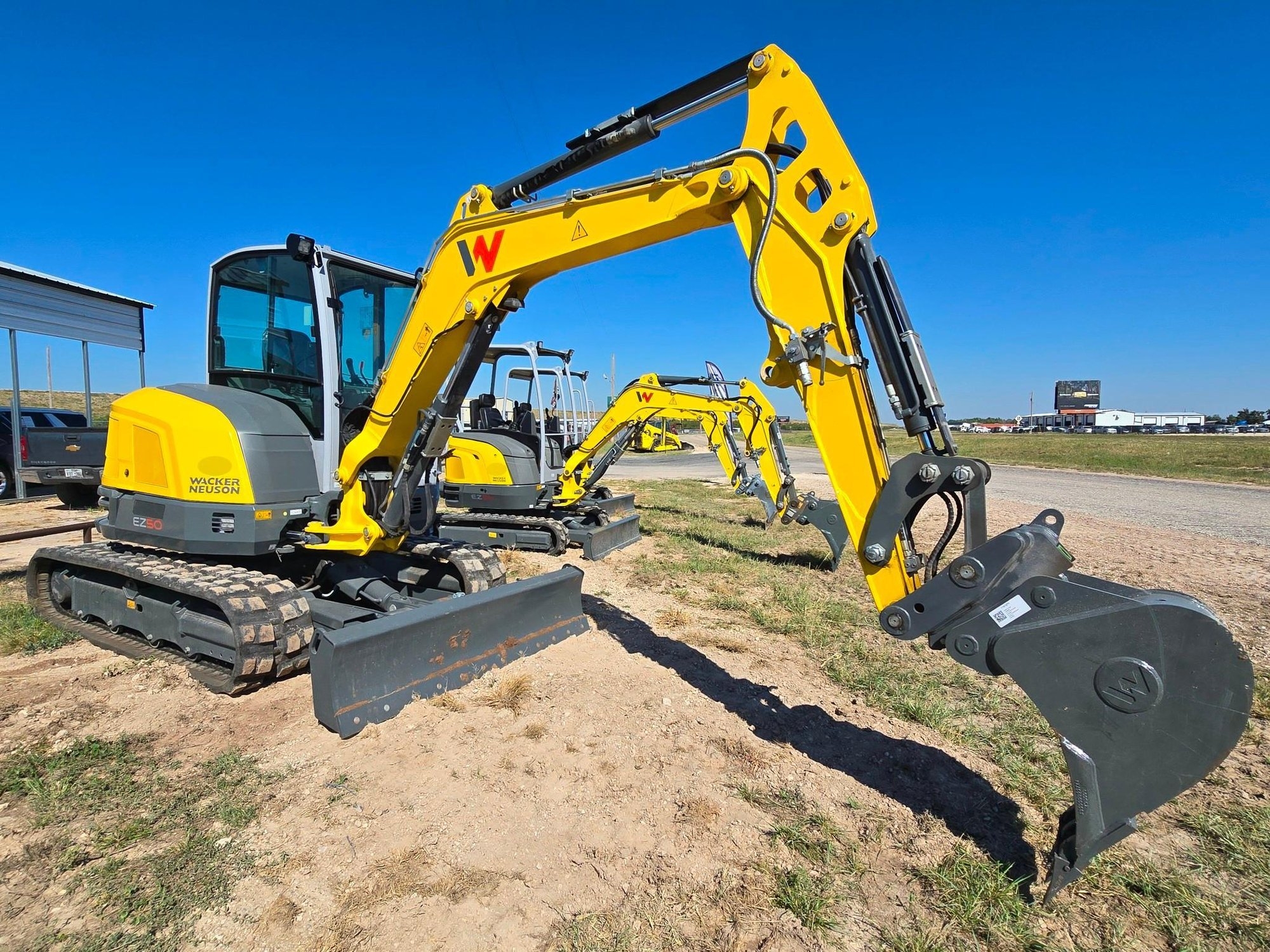 2025 Wacker Neuson EZ50 Zero Tail Excavator Extremely Low Hours (A55302)