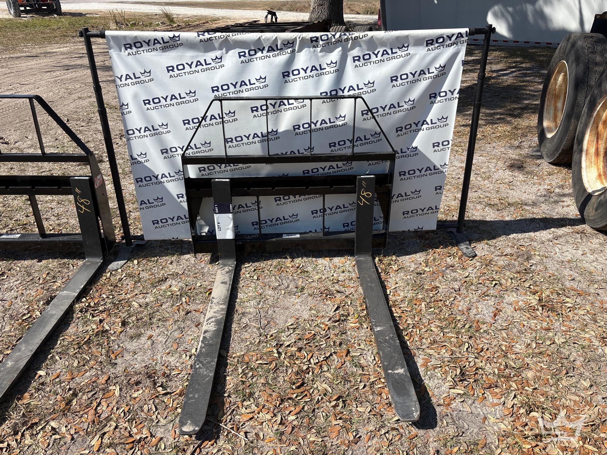 2025 Kivel 48in Forks and Frame Skid Steer Attachment (A61572)