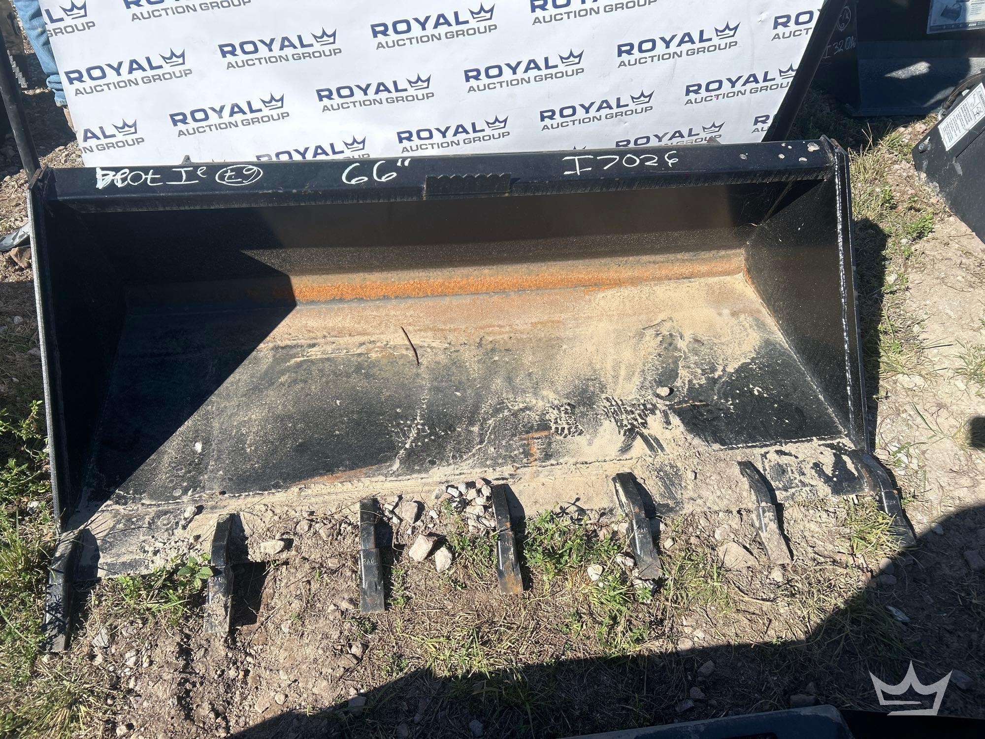 2025 Swict 66in Tooth Bucket Skid Steer Attachment (A61567)