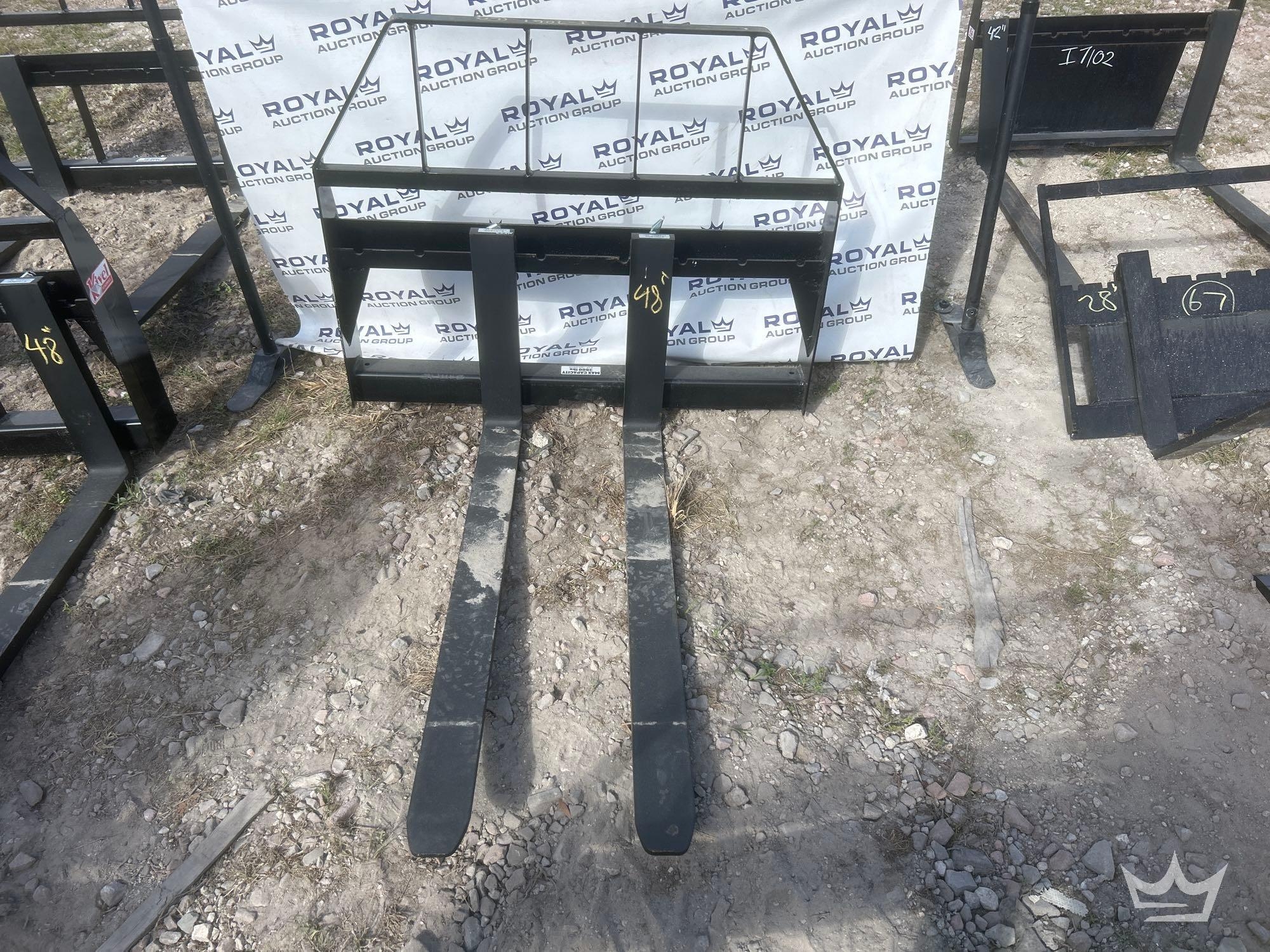 Kivel 48in Forks and Frame Skid Steer Attachment (A61572)