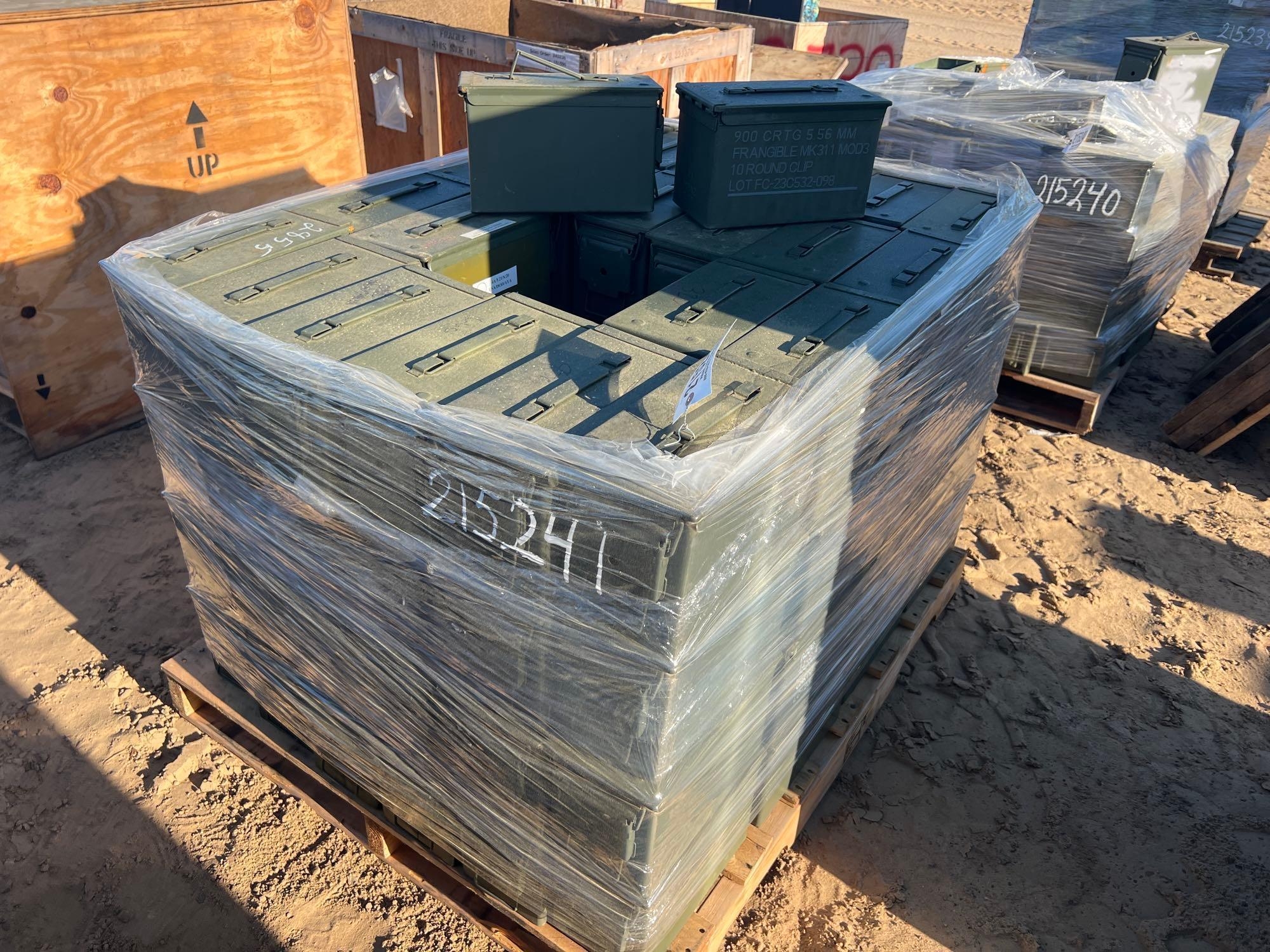 PALLET OF AMMO BOXES (A64281)
