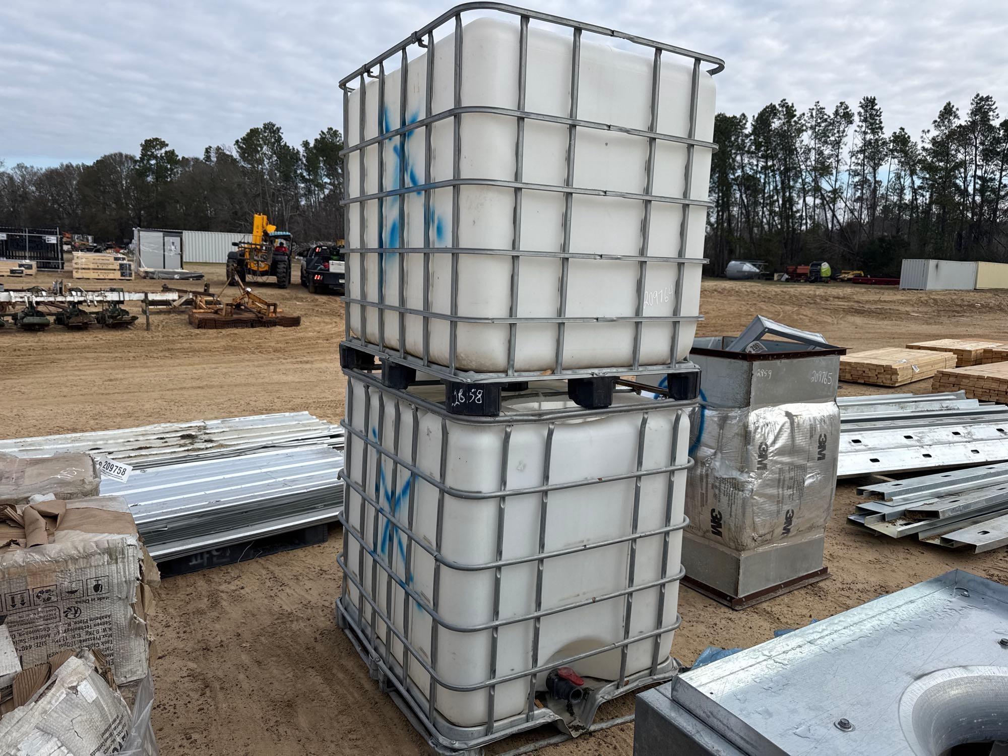 (2) 275 GALLON POLY TOTES (A60432)