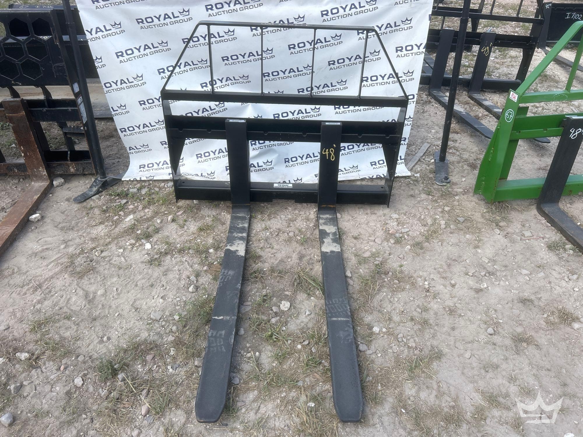 Kivel 48in Forks and Frame Skid Steer Attachment (A61572)