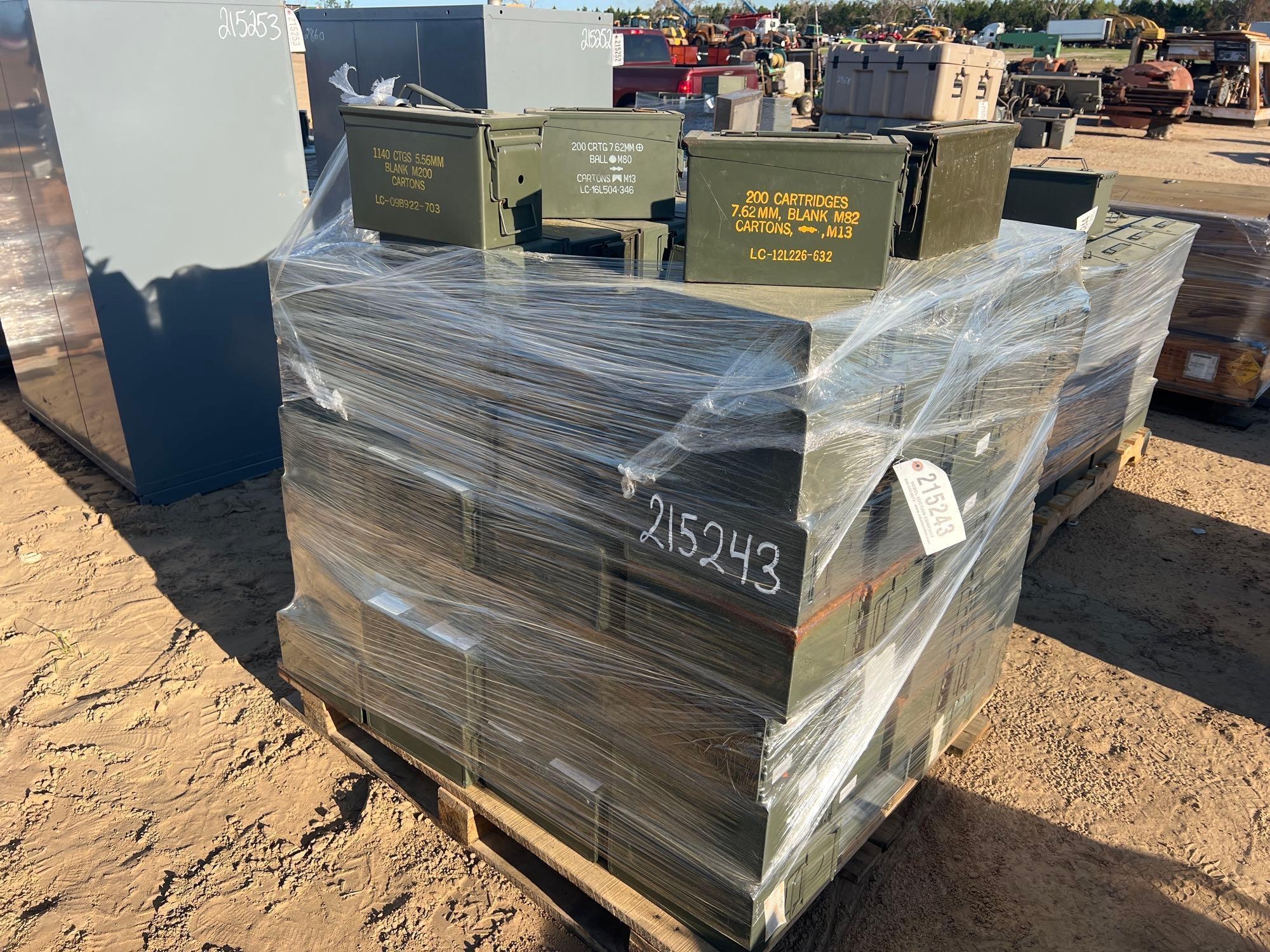 PALLET OF AMMO BOXES (A64281)