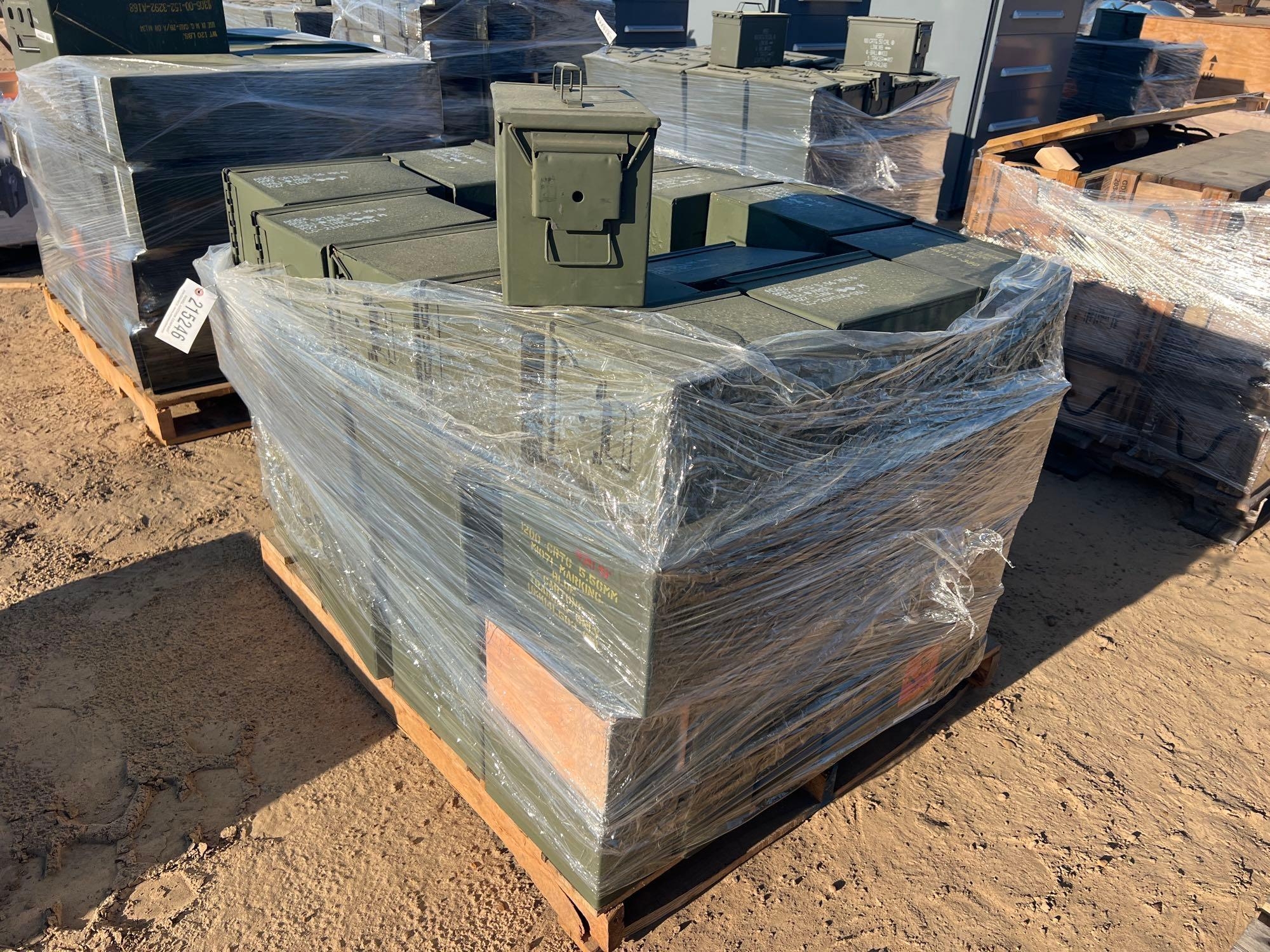 PALLET OF AMMO BOXES (A64281)