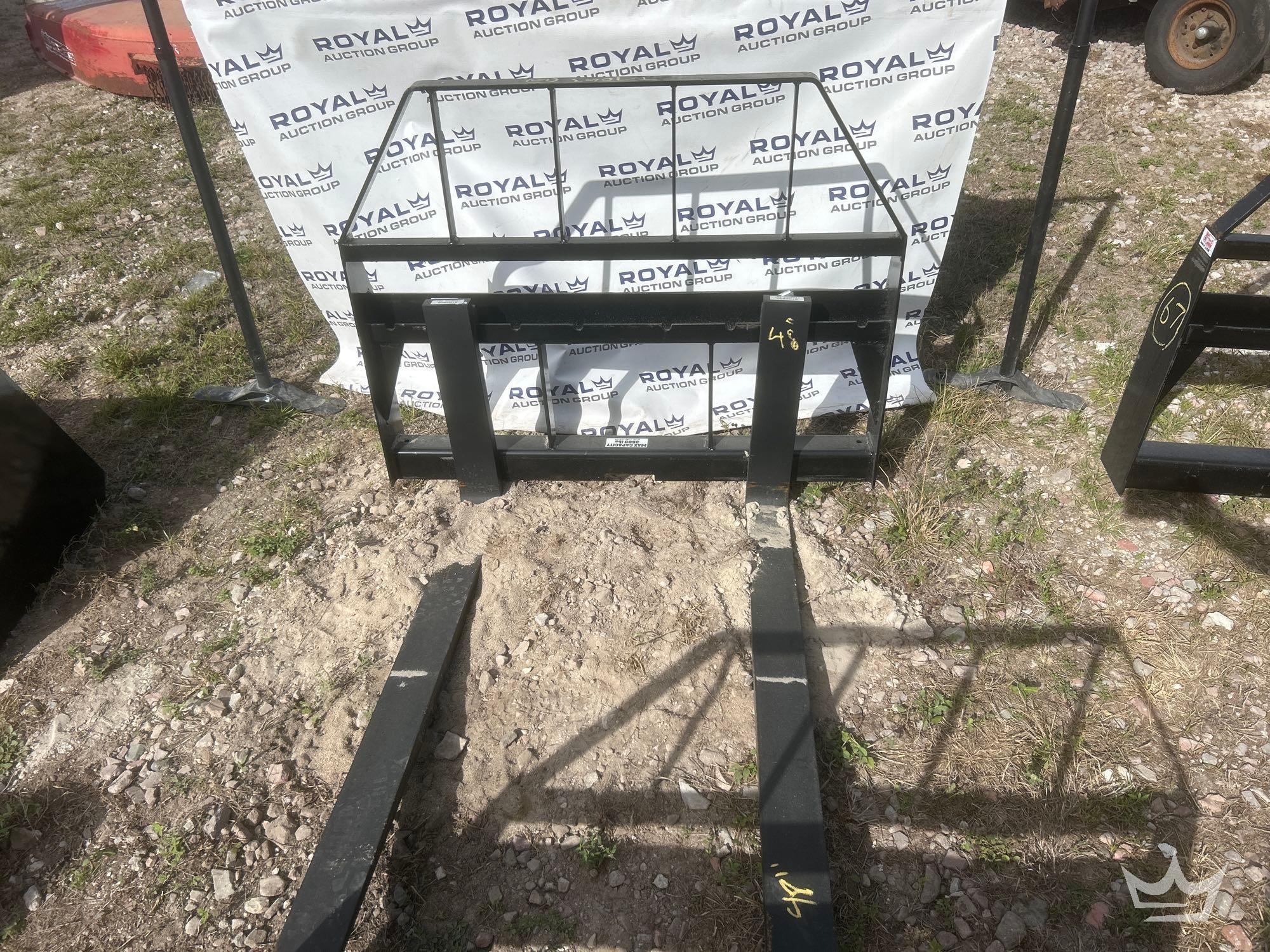 Kivel 48in Forks and Frame Skid Steer Attachment (A61572)