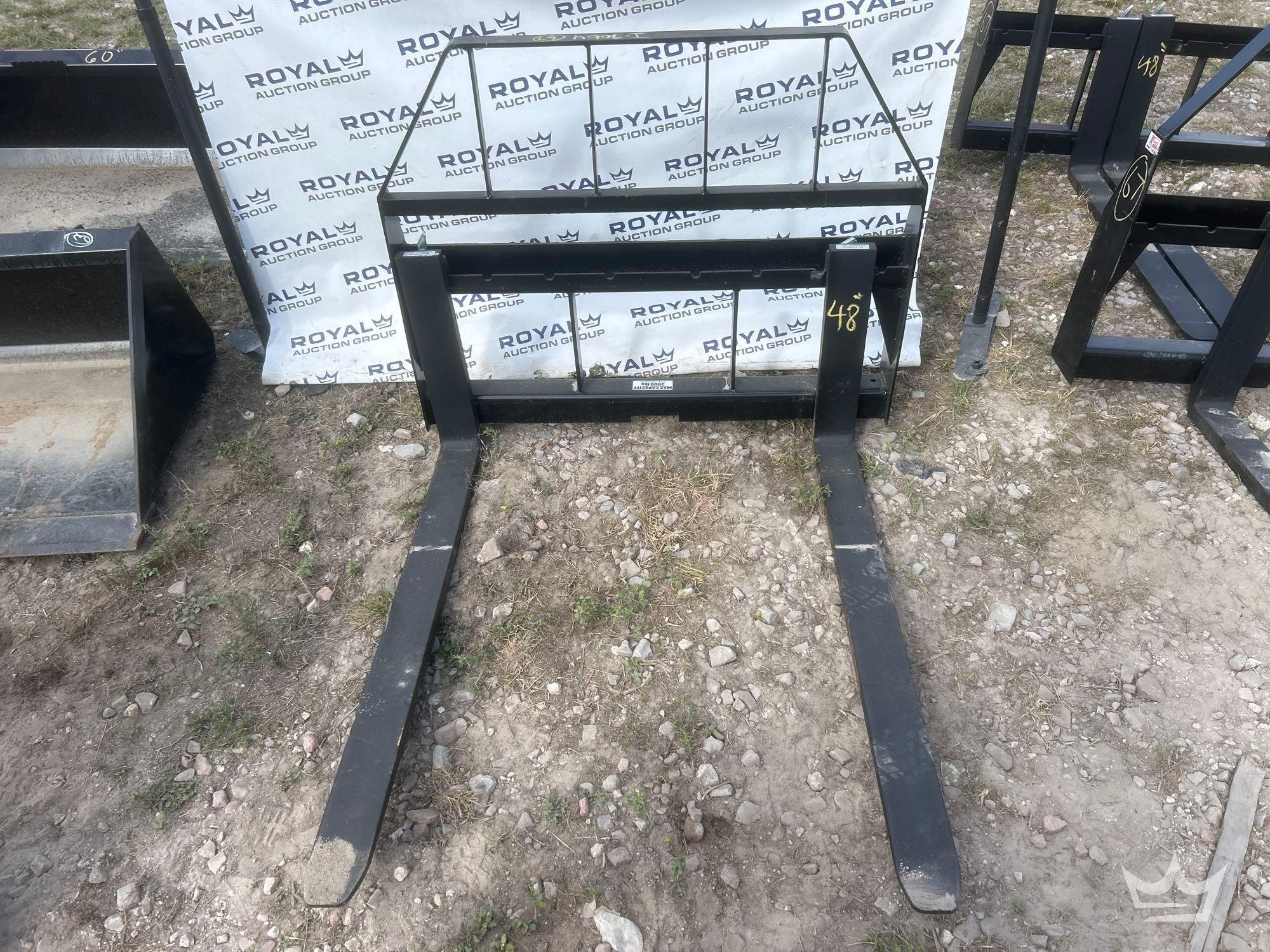 Kivel 48in Forks and Frame Skid Steer Attachment (A61572)