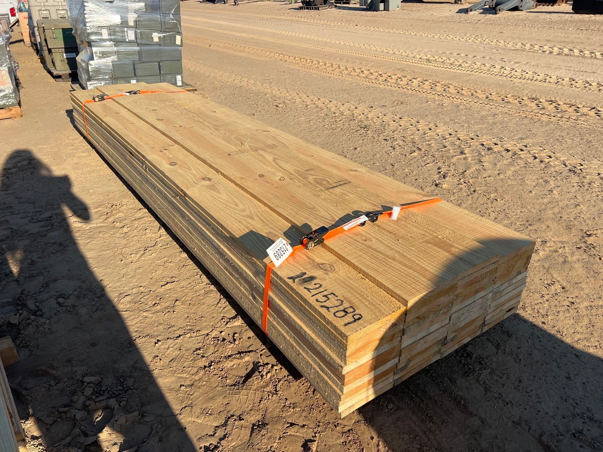 APPROX (50) 1" X 8" X 12' ROUGH CUT PINE (A64281)