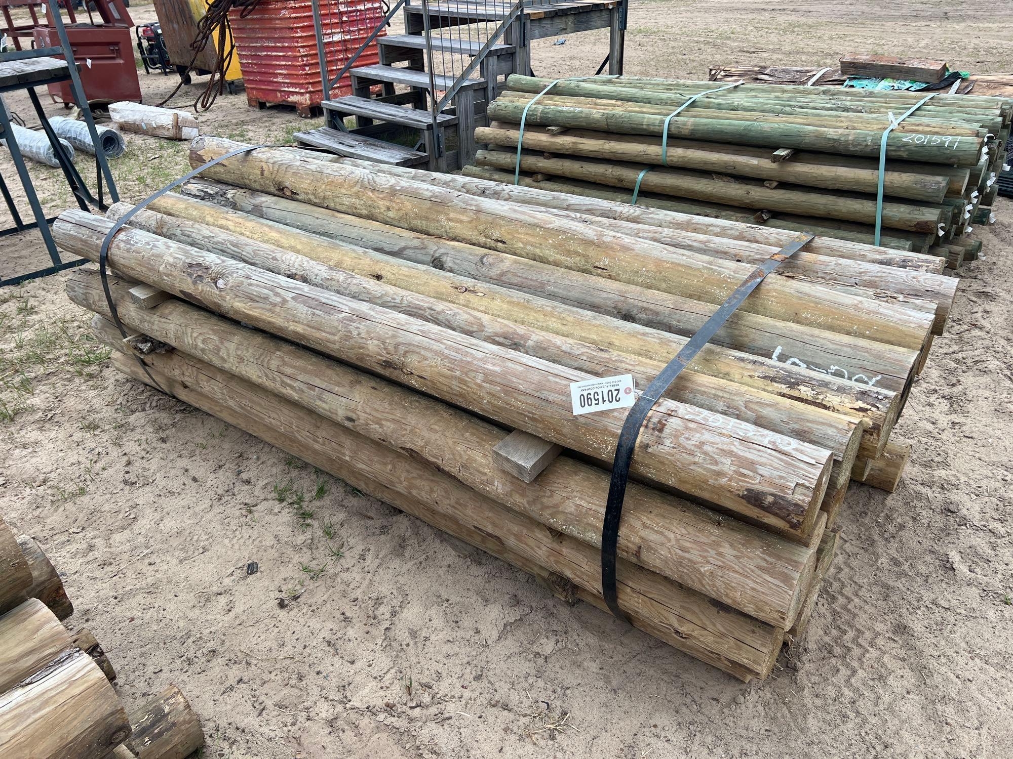 8' LARGE FENCE POSTS (APPROX. 20-25 PC) (A54756)
