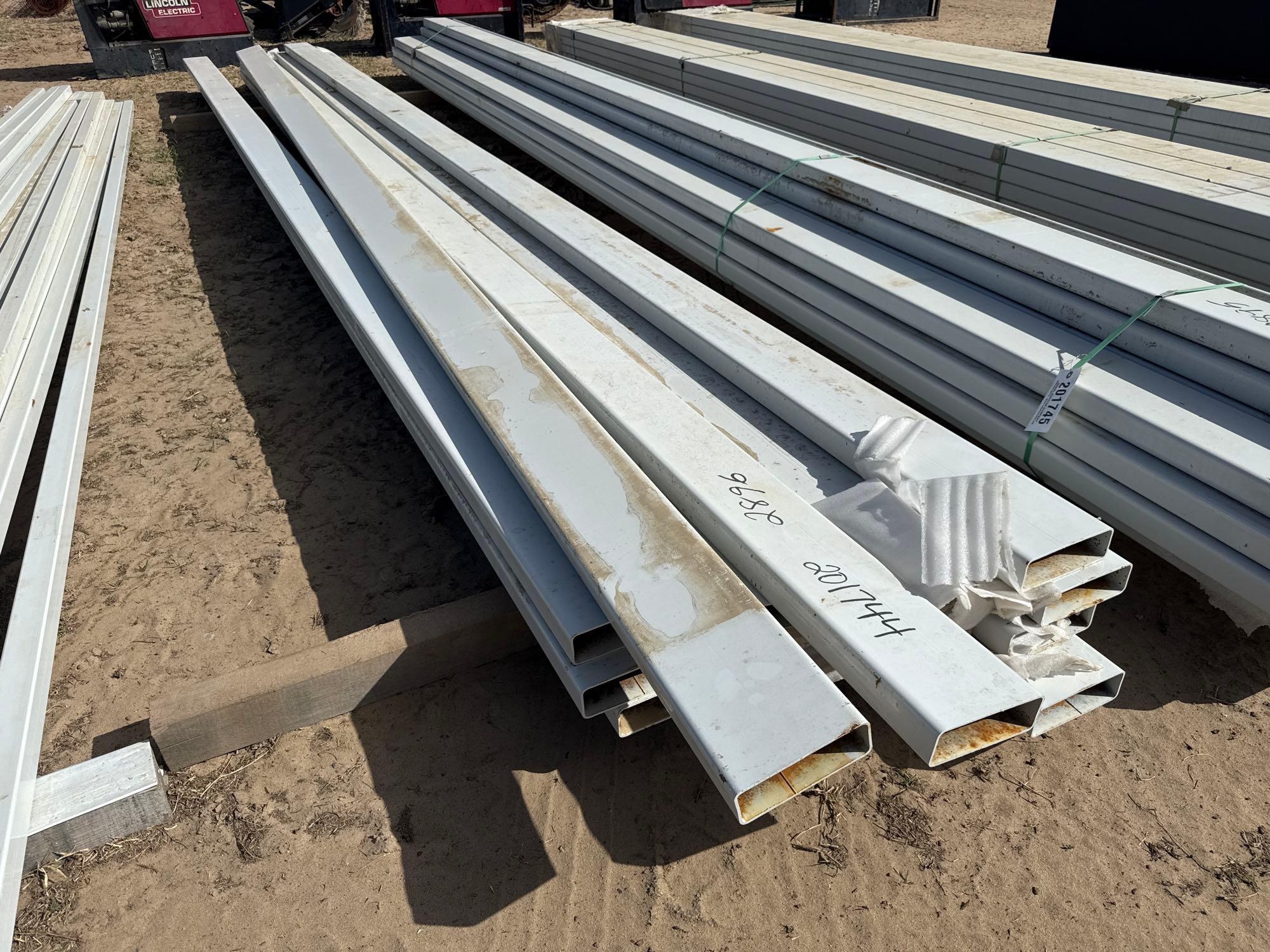(APPROX 15) 2" X 6" X 20'- 3/8" THICK METAL TUBING (A54756)