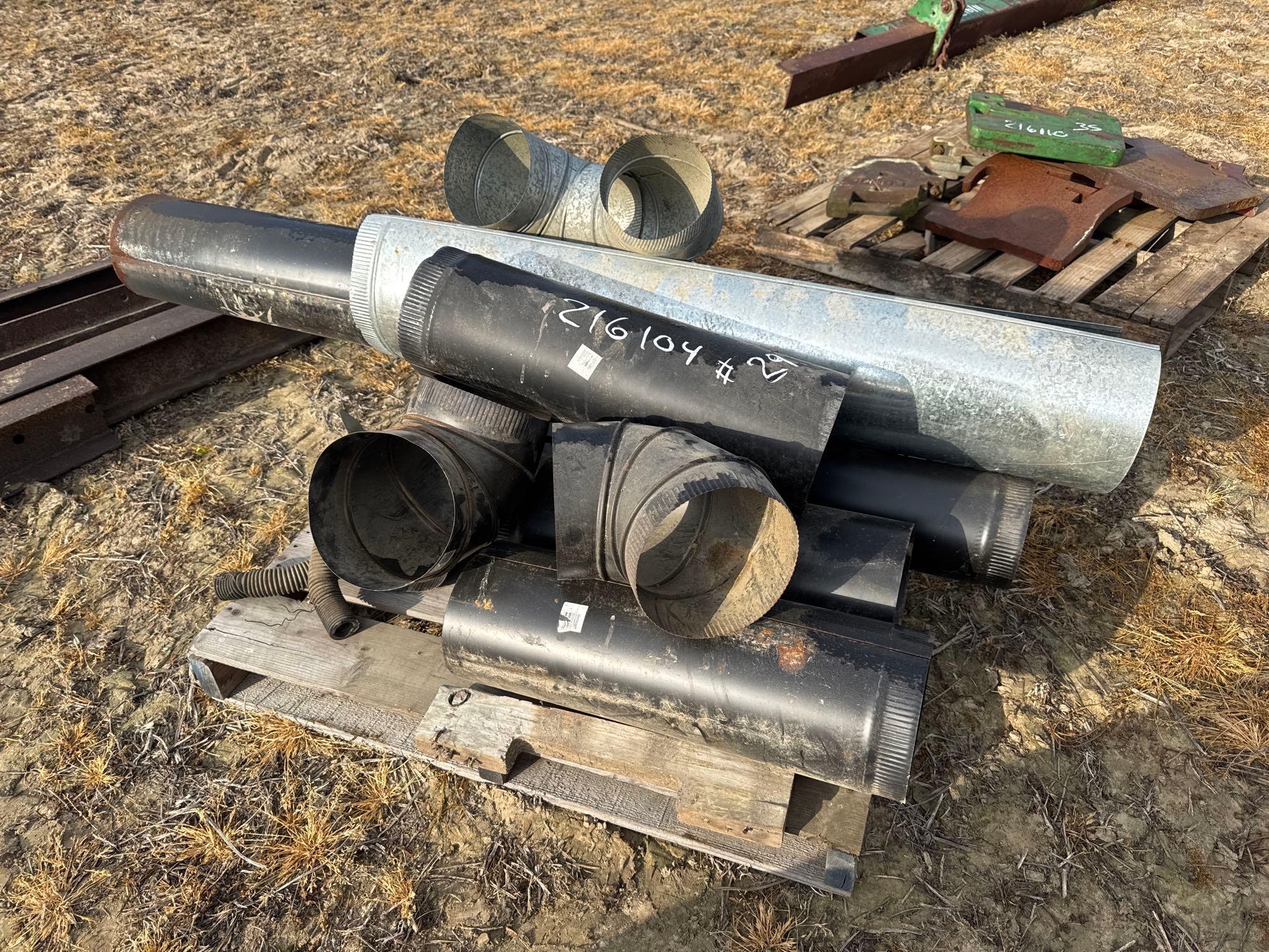 PALLET OF METAL STOVE PIPES (A64278)