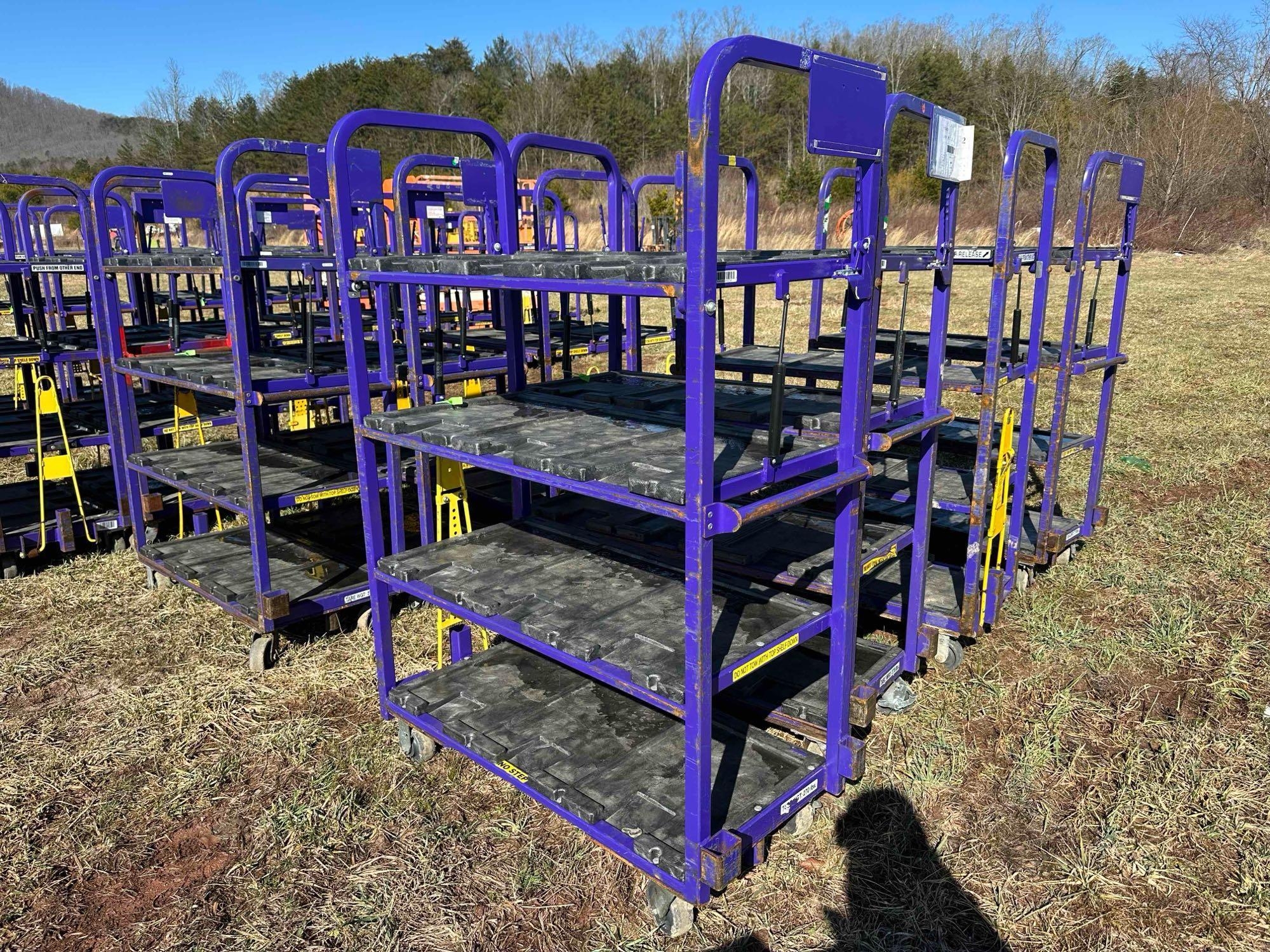 4 Shelf Rolling Cart 6ft x 3ft (A61166)