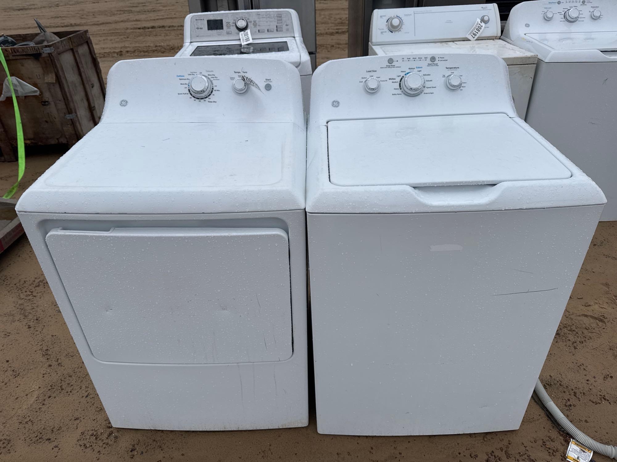 GE WASHER & GE DRYER (A58376)