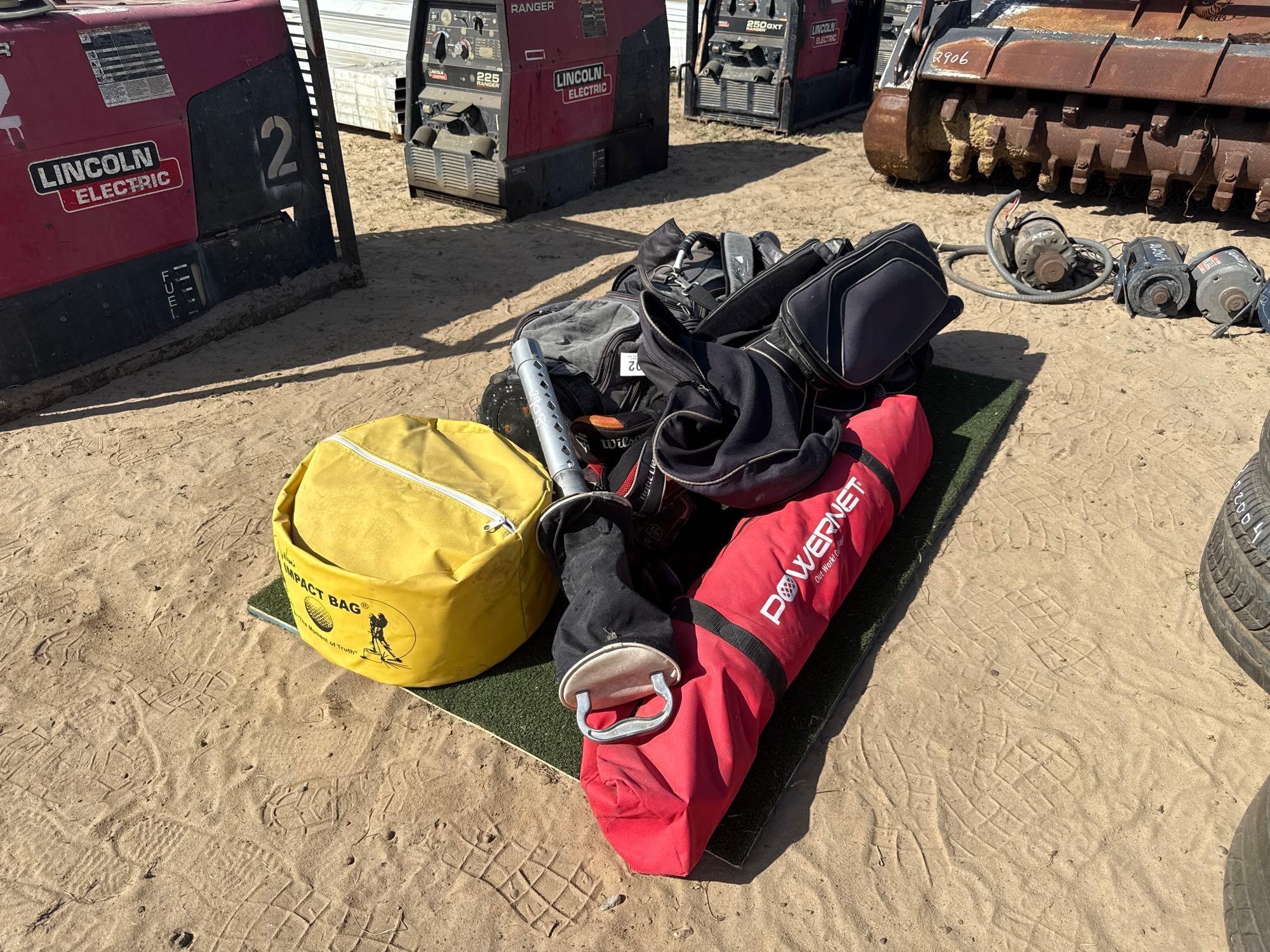 (2) GOLF BAGS W/ CLUBS (A54757)