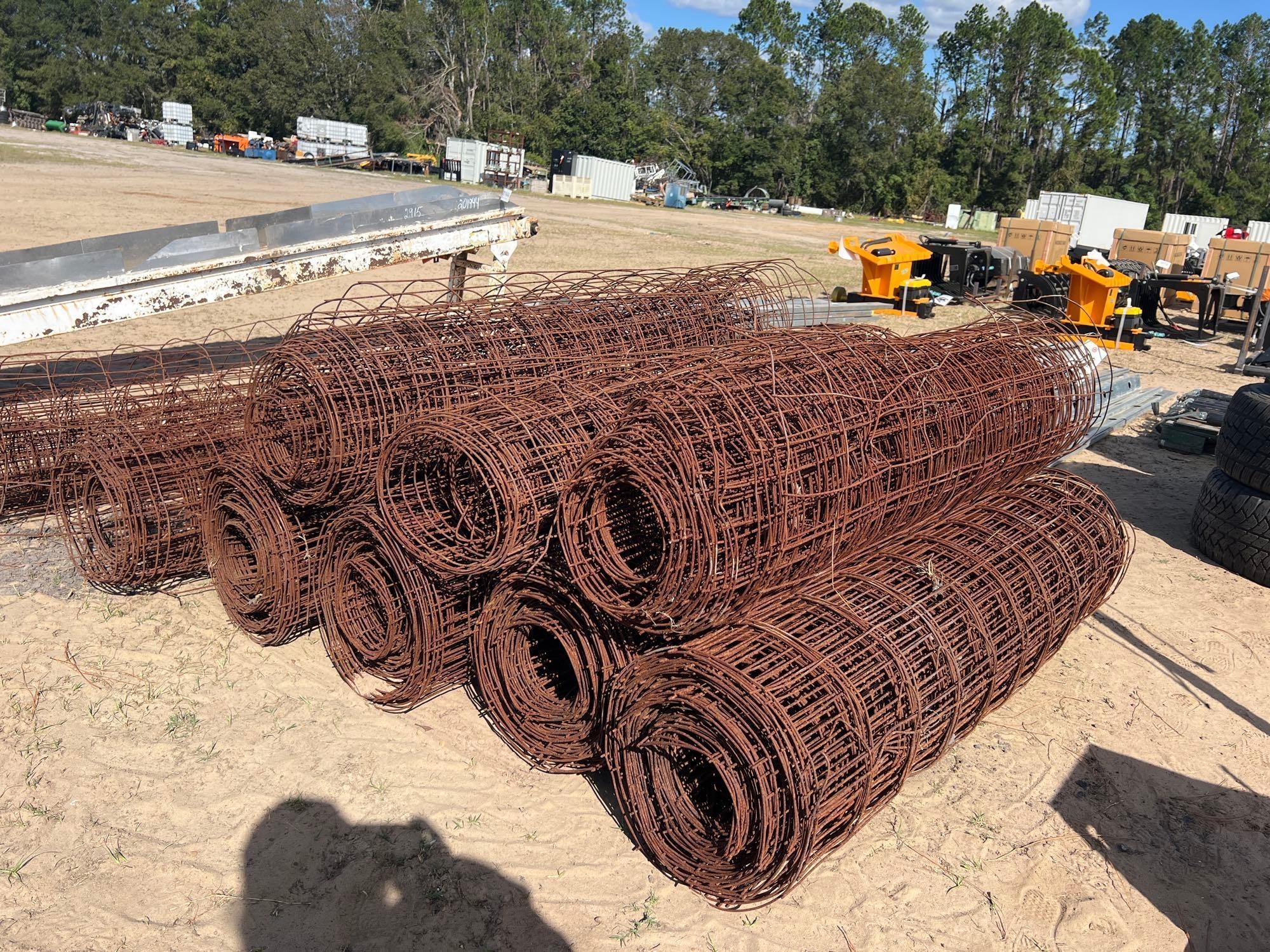 (9) ROLLS OF 5' - 10 GAUGE CONCRETE WIRE (A54757)