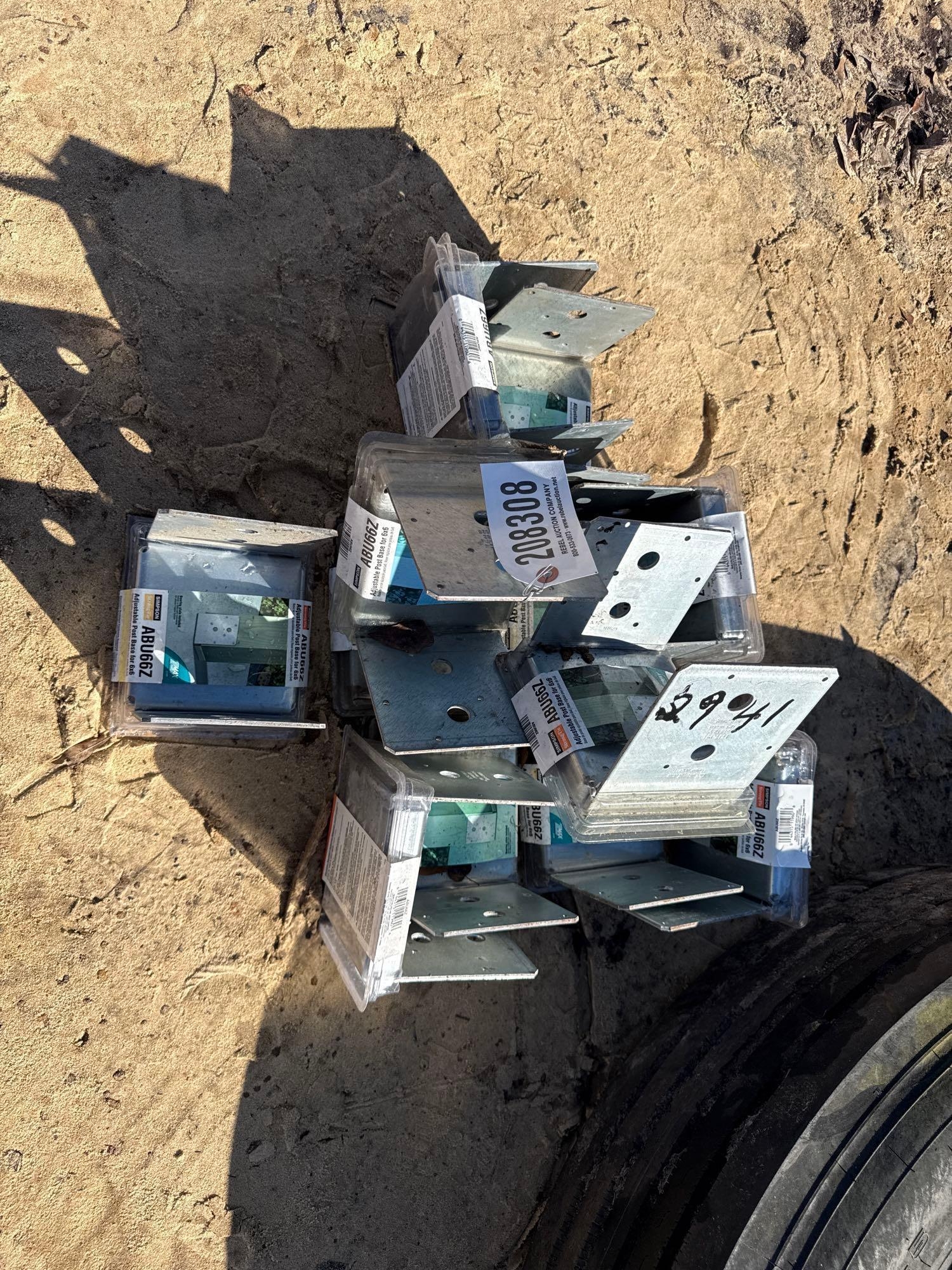 (12) AB66Z ADJUSTABLE POST BASE FOR 6X6 (A58376)