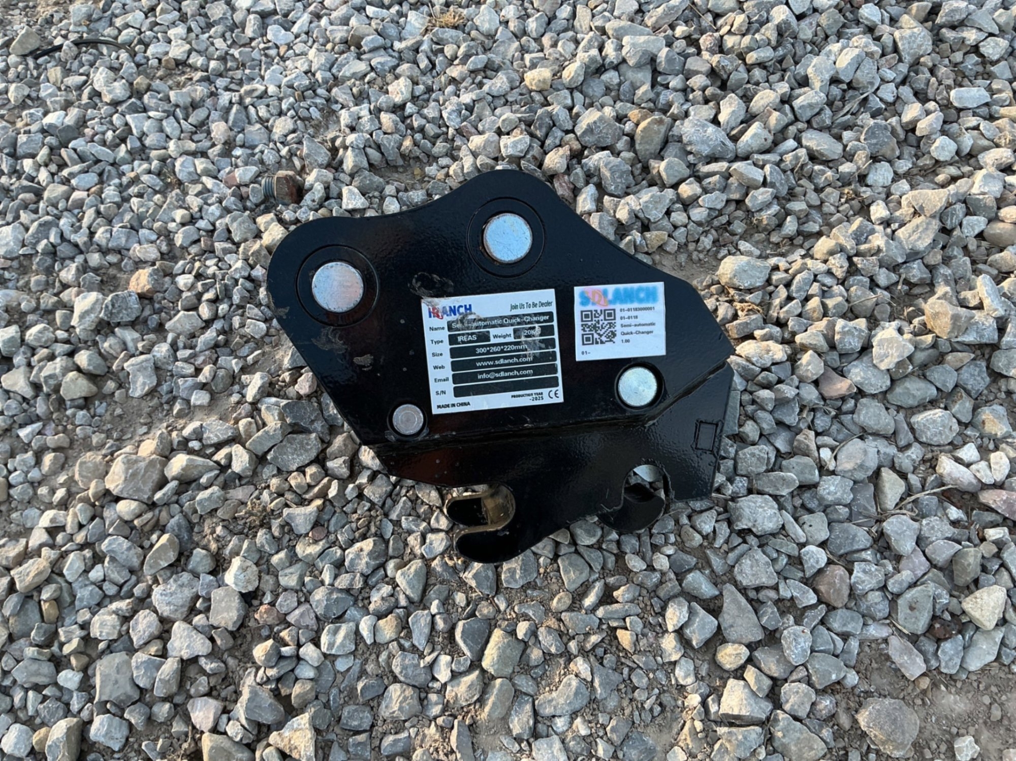 SEMI AUTOMATIC QUICK-CHANGER FOR MINI EXCAVATOR (A58216)