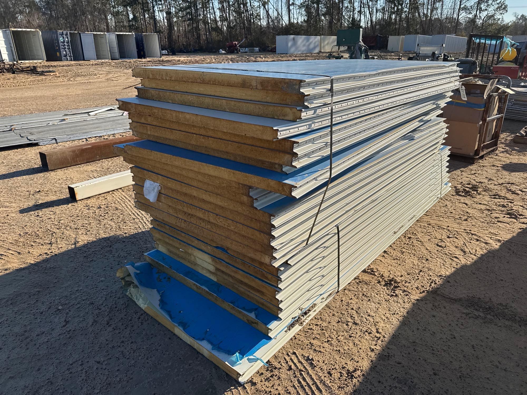 APPROX (23) 3'X8-10' HEAVY DUTY INSULATED PANELS (A62131)