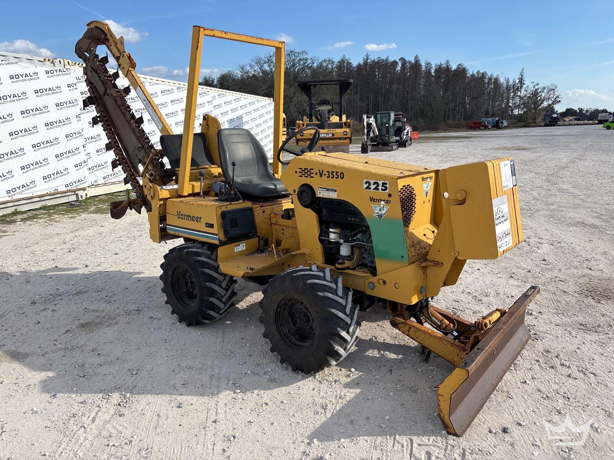 1996 Vermeer V-3550 Ride-On Trencher (A61572)