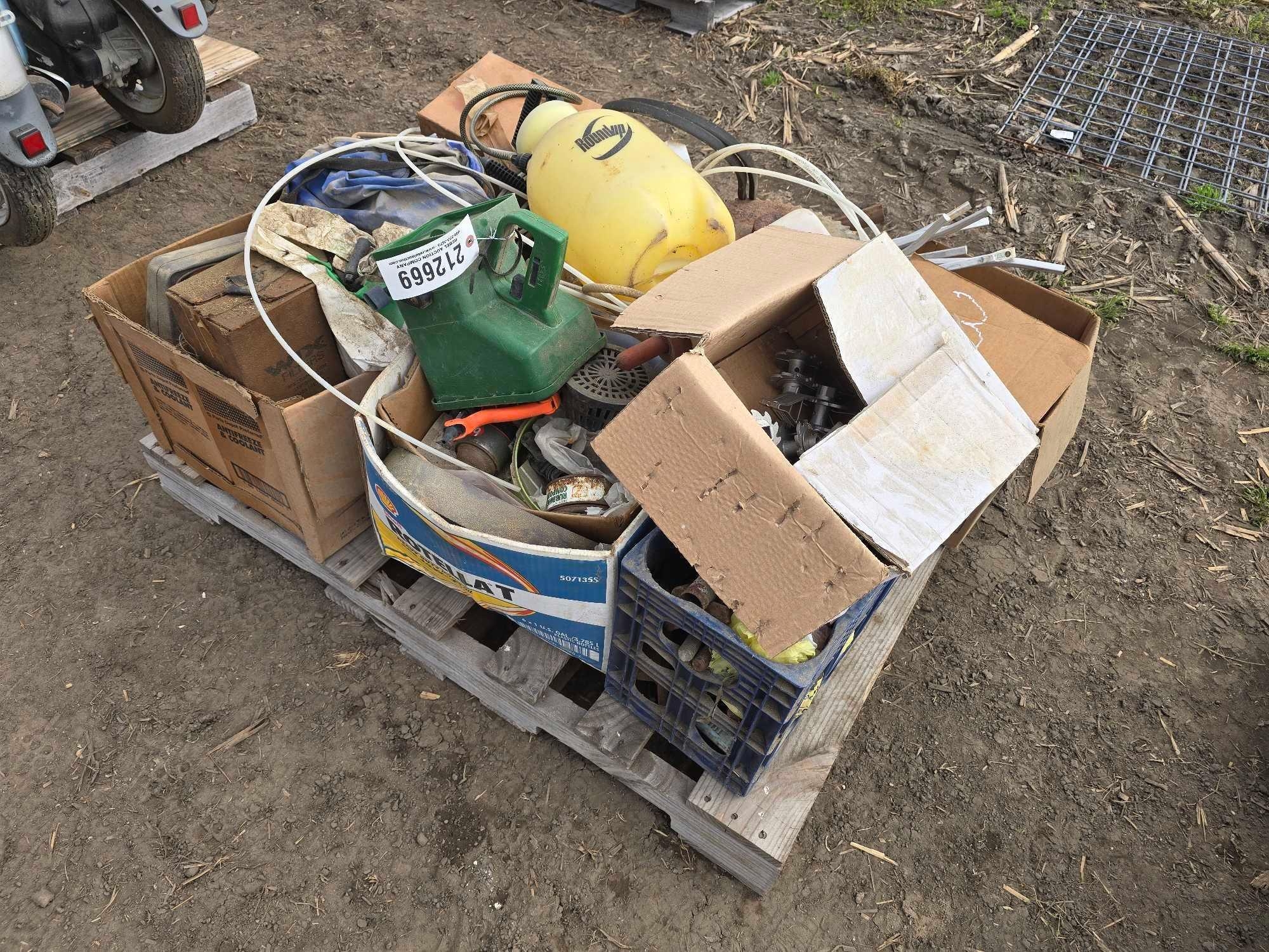 PALLET OF MISC PARTS (A63291)