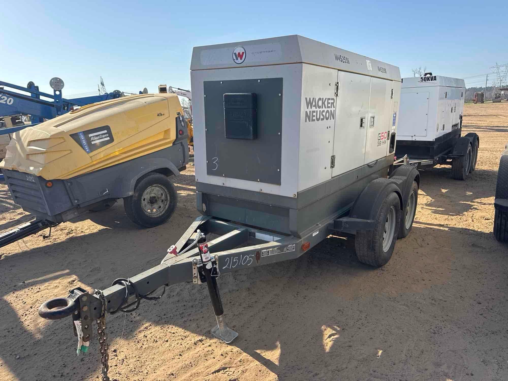 2015 WACKER NEUSON G50 TOWABLE GENERATOR (A64279)