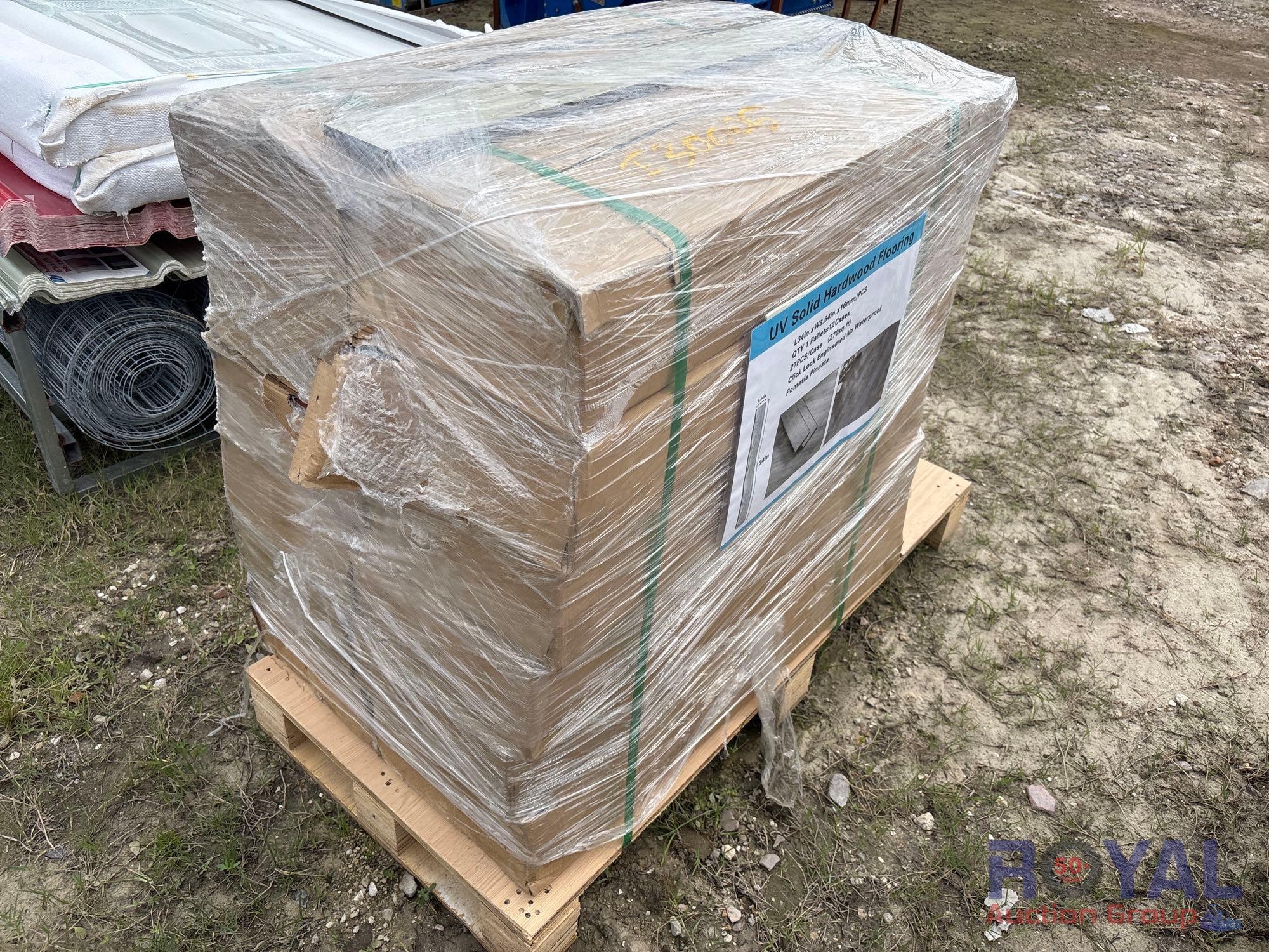 Pallet of UV Solid Hardwood Flooring (A53424)