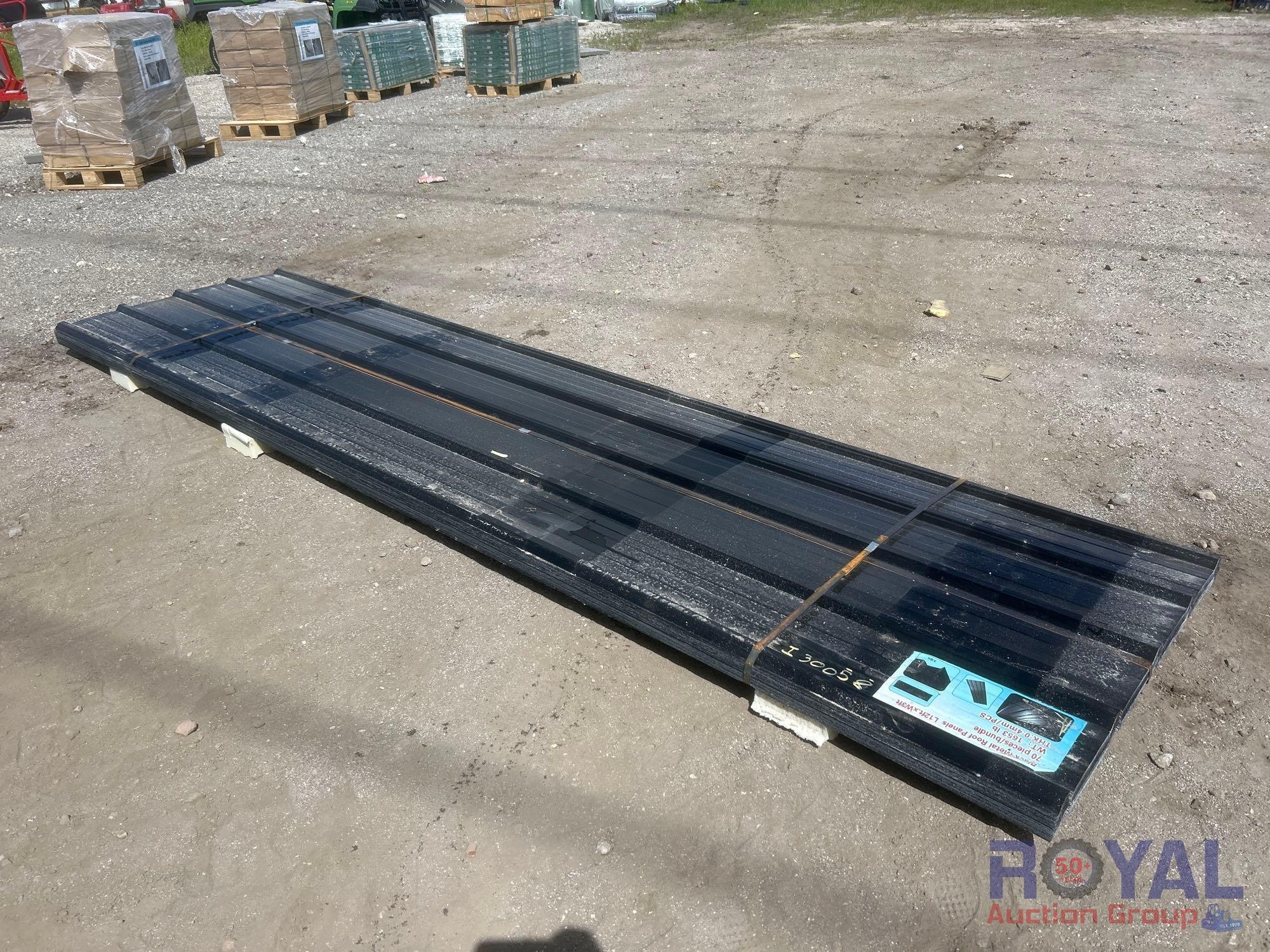 70pc. 12ft.x 3ft. Black Metal Roof Panels (A53424)