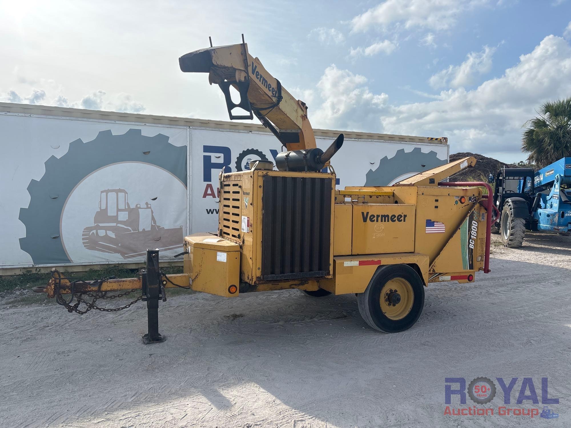 2007 Vermeer BC1800XL S/A Towable Brush Chipper (A46683)