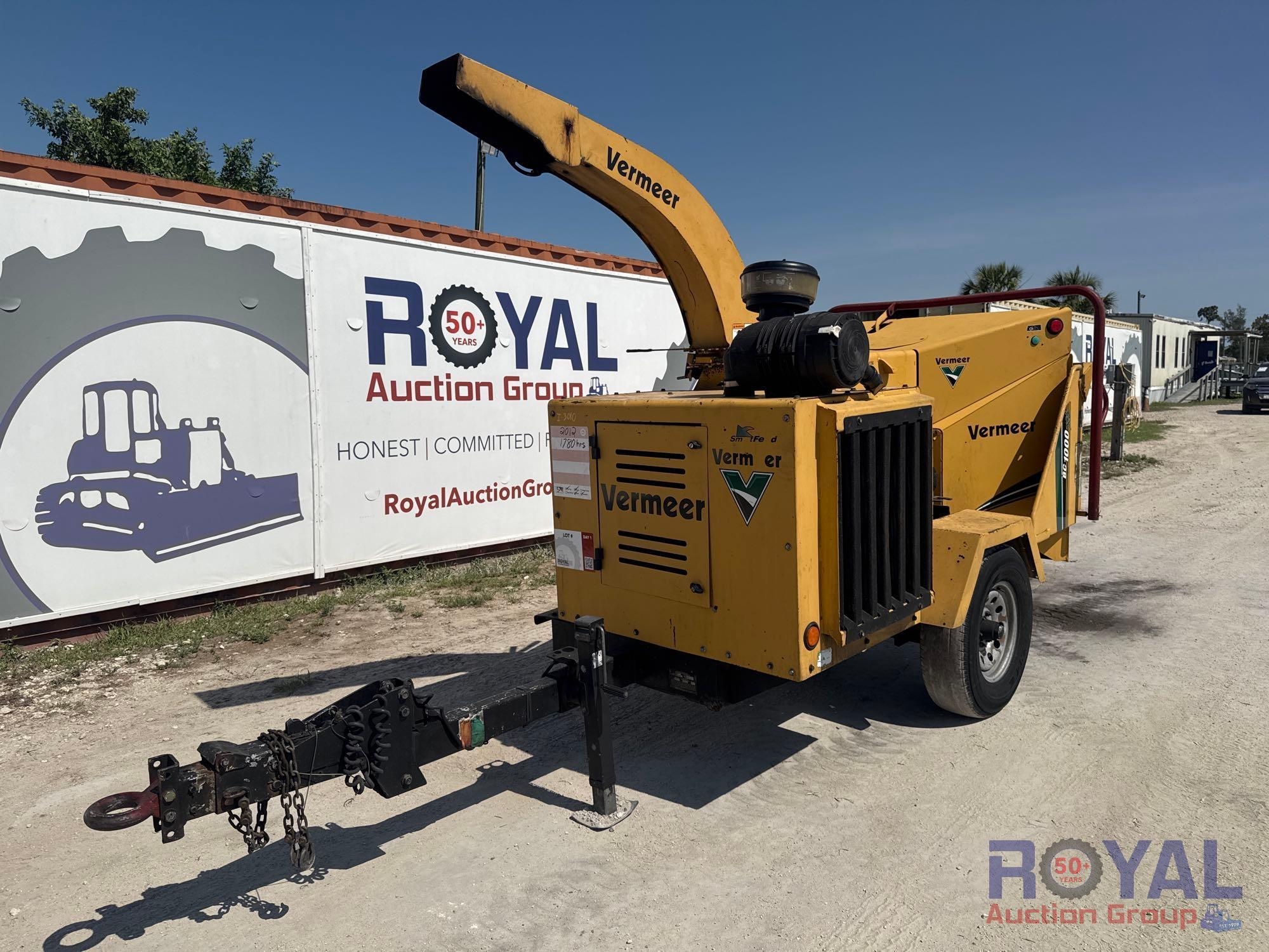 2012 Vermeer BC1000XL Towable Brush Chipper (A46683)