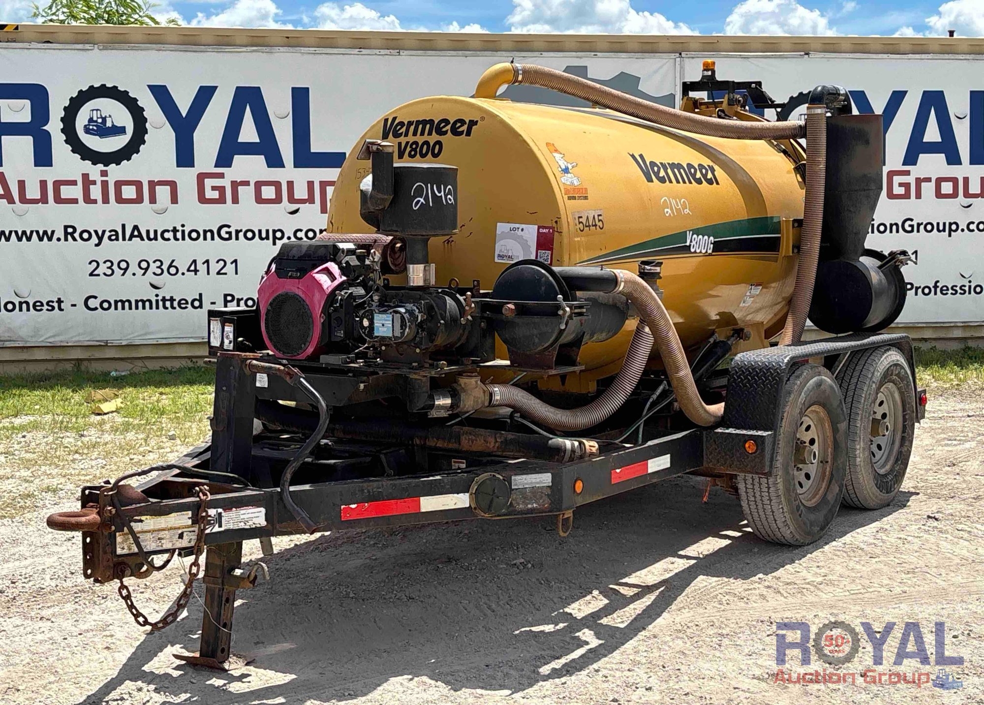 2013 Vermeer V800G T/A Towable Vacuum Trailer (A55787)