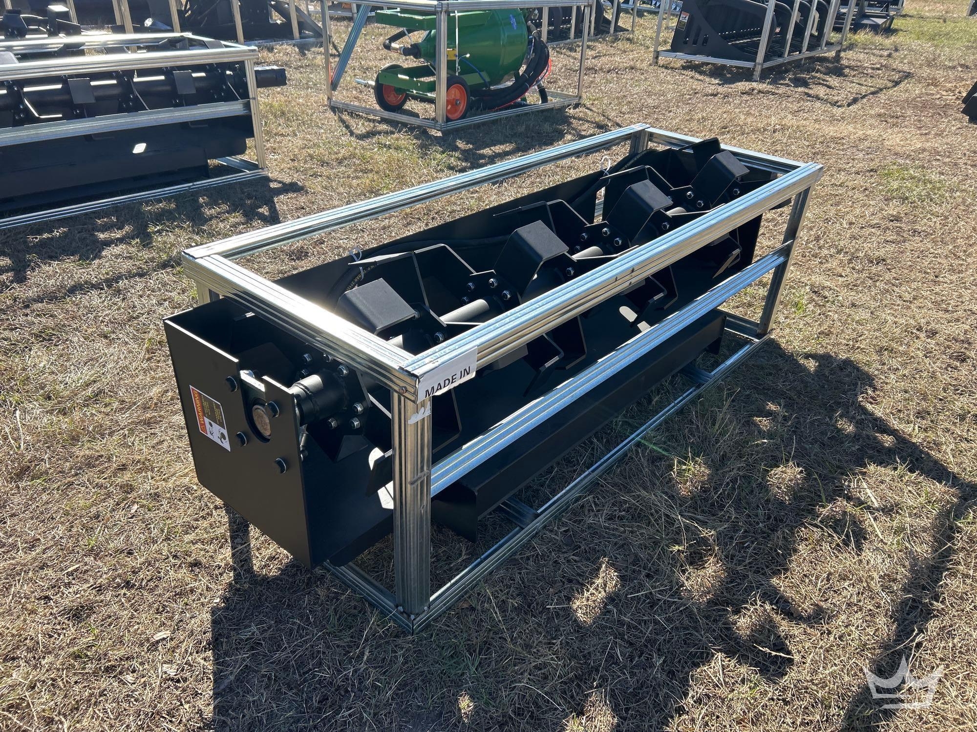 2025 80in. Hydraulic Rotary Tiller Skid Steer Attachment (A61567)