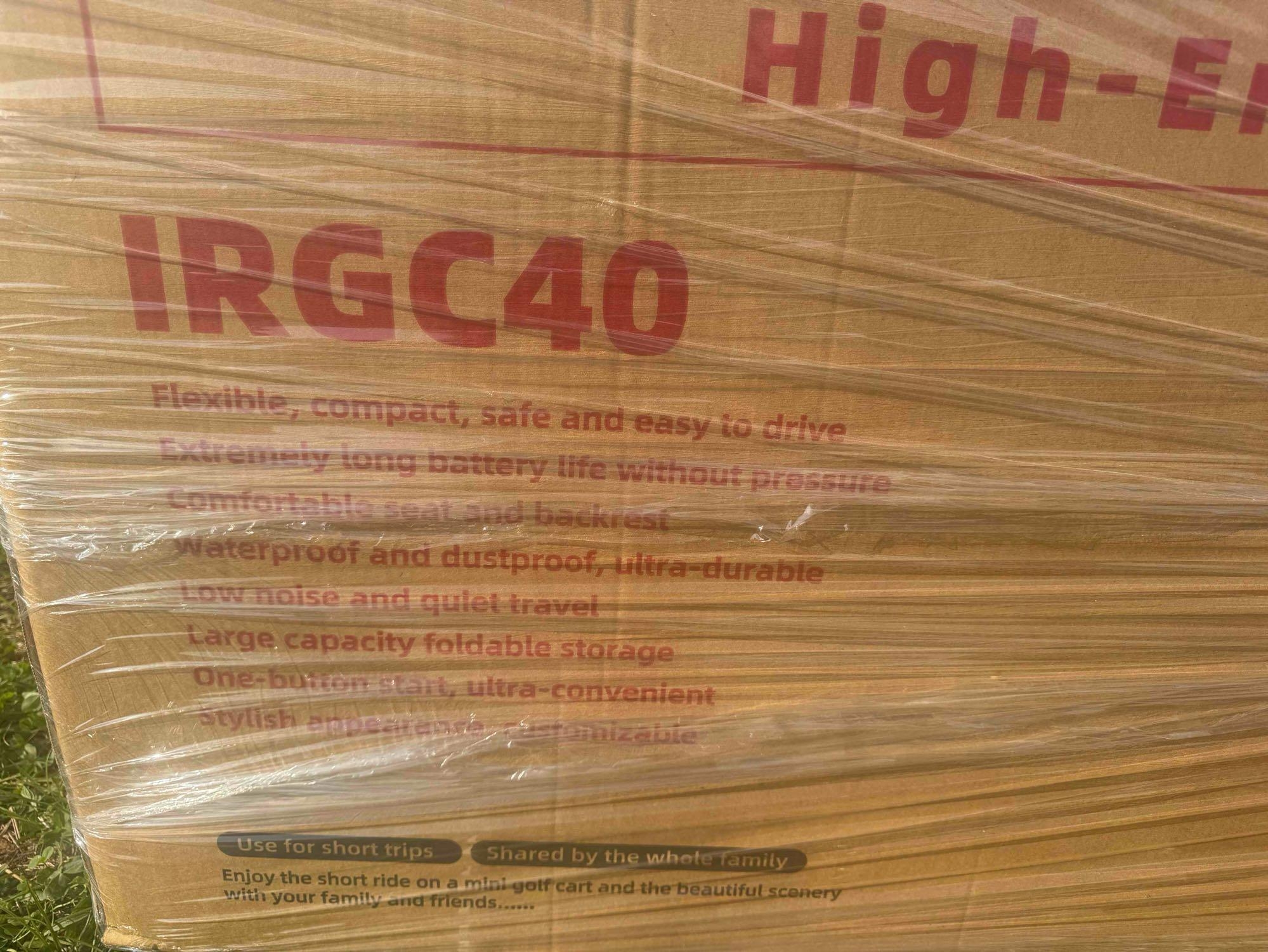 New/Unused IRGC40 Mini Golf Cart (A65583)