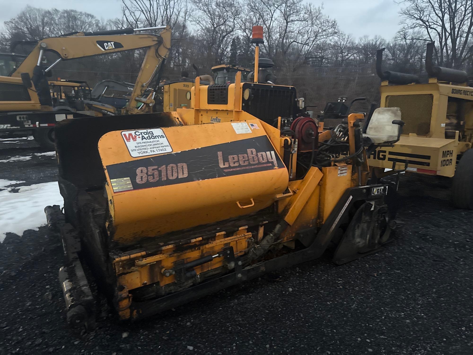 2016 LEEBOY 8510D ASPHALT PAVER (A60429)