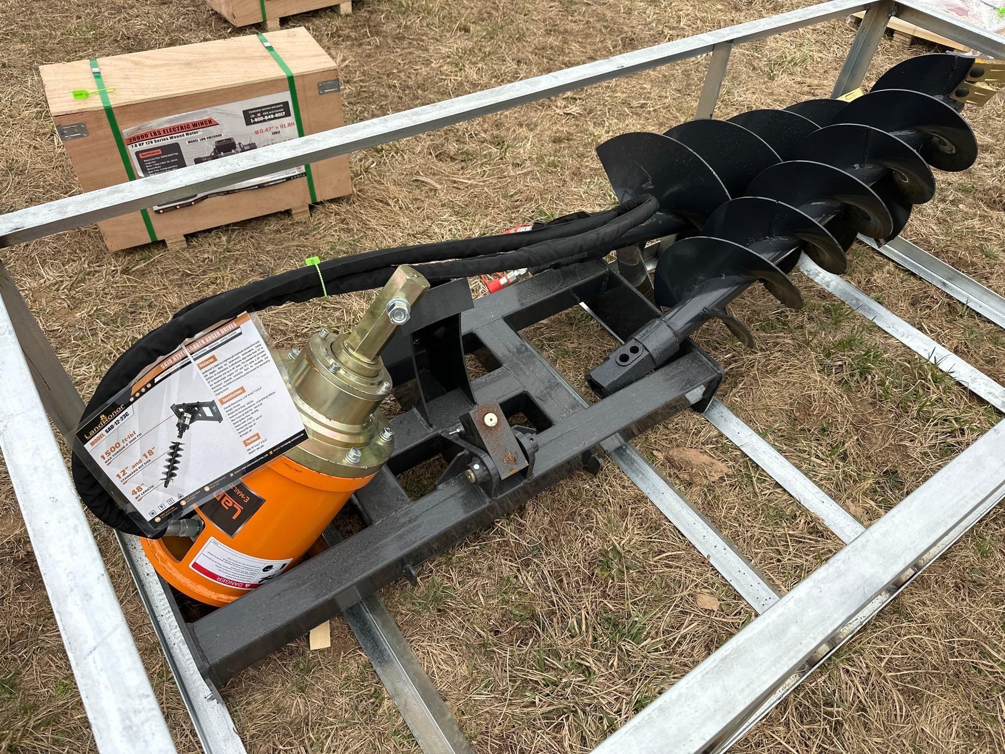 New/Unused Landhonor Quick Attach Auger (A61166)