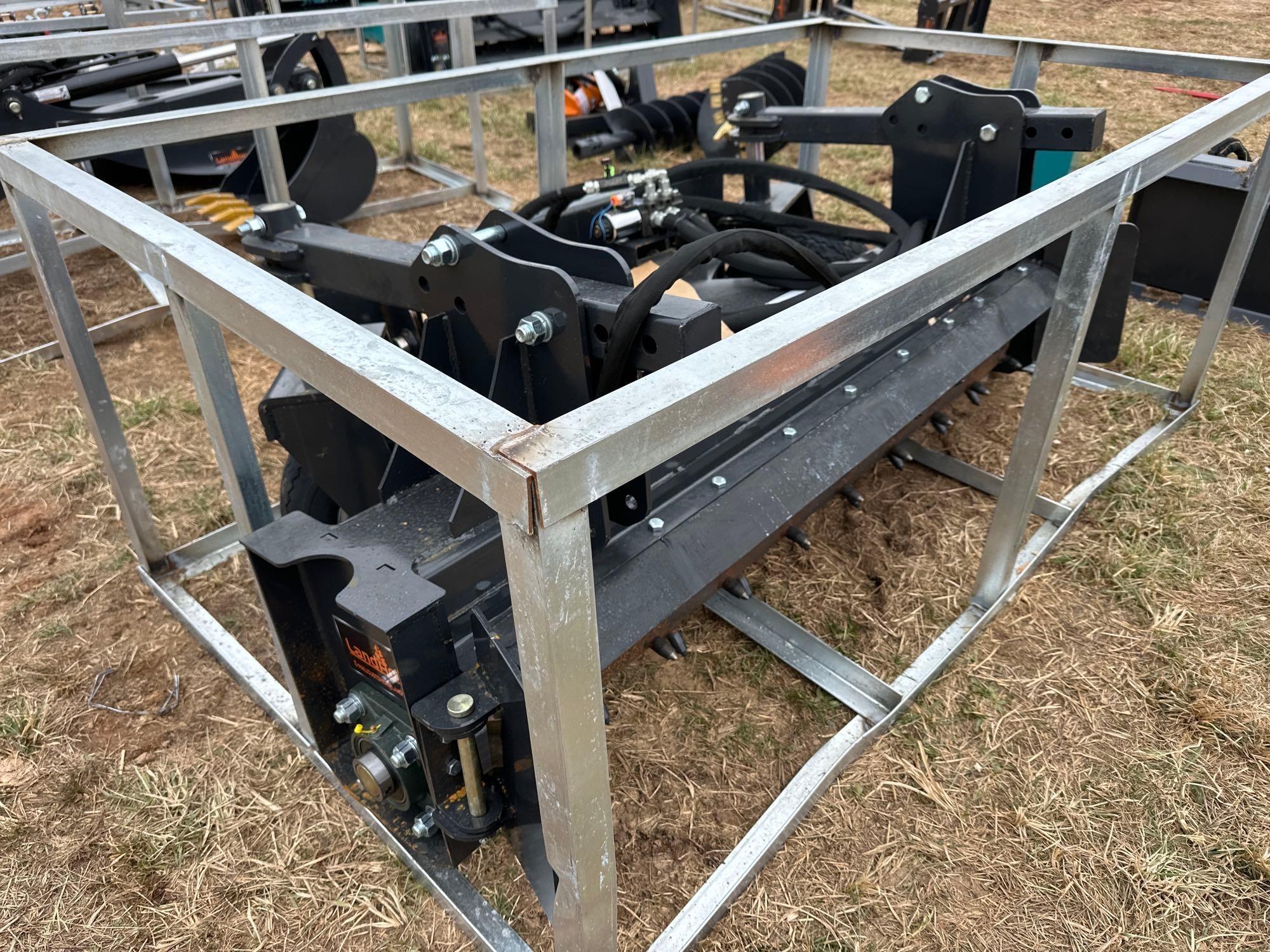 New/Unused Landhonor Quick Attach Power Rake (A61166)