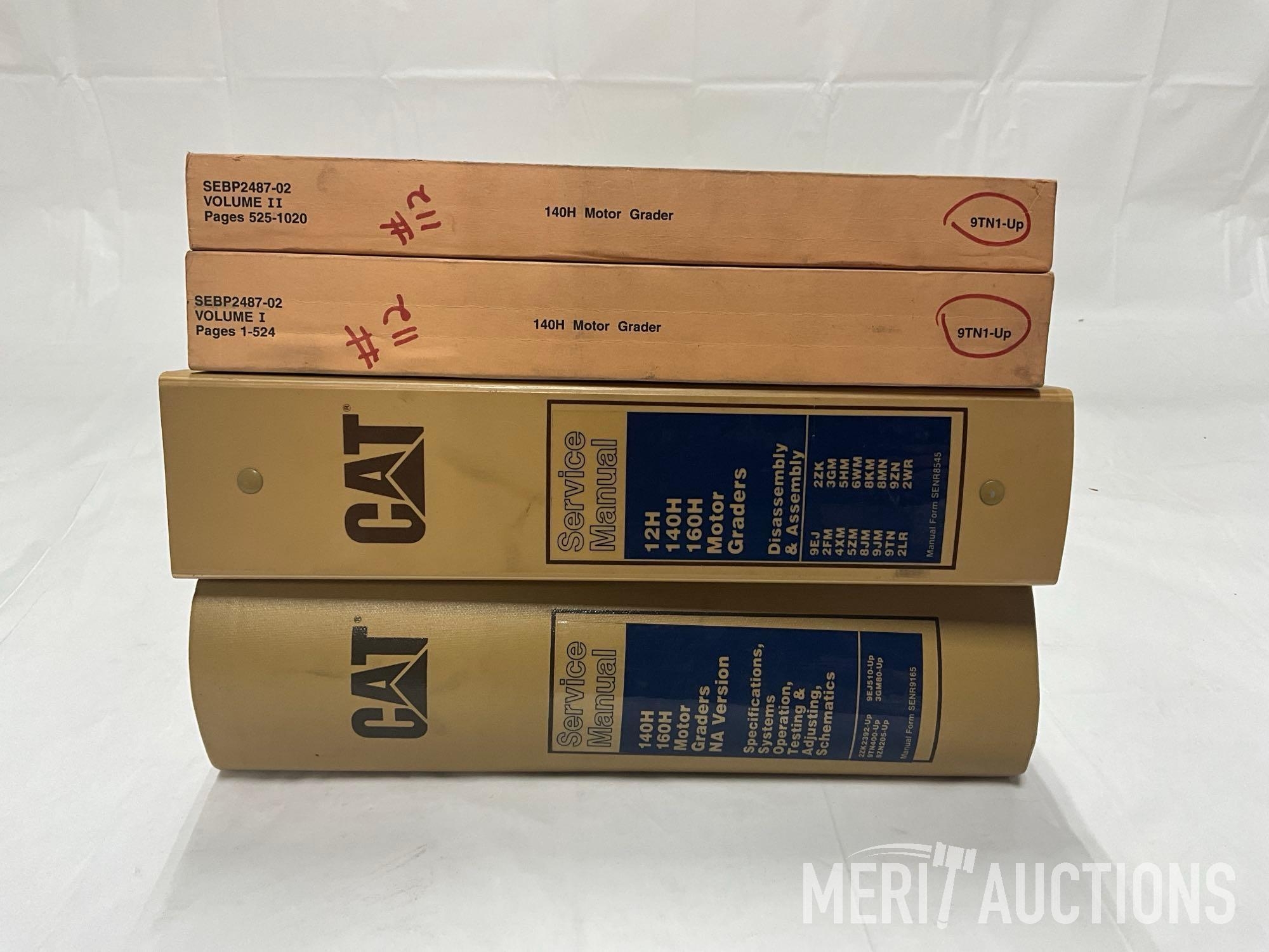 Caterpillar 12H/140H/160H Motor Grader Parts and Service Manuals (A63117)