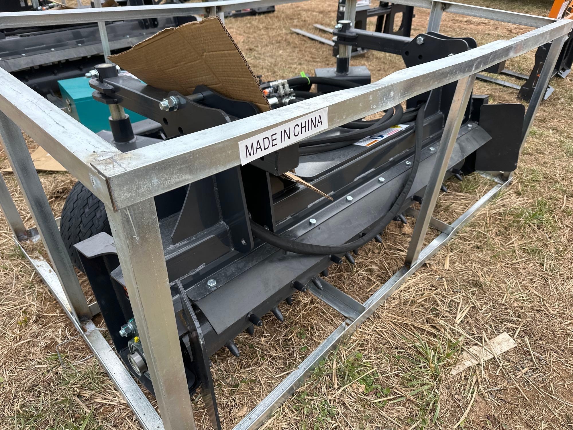 New/Unused Landhonor Quick Attach Power Rake (A61166)