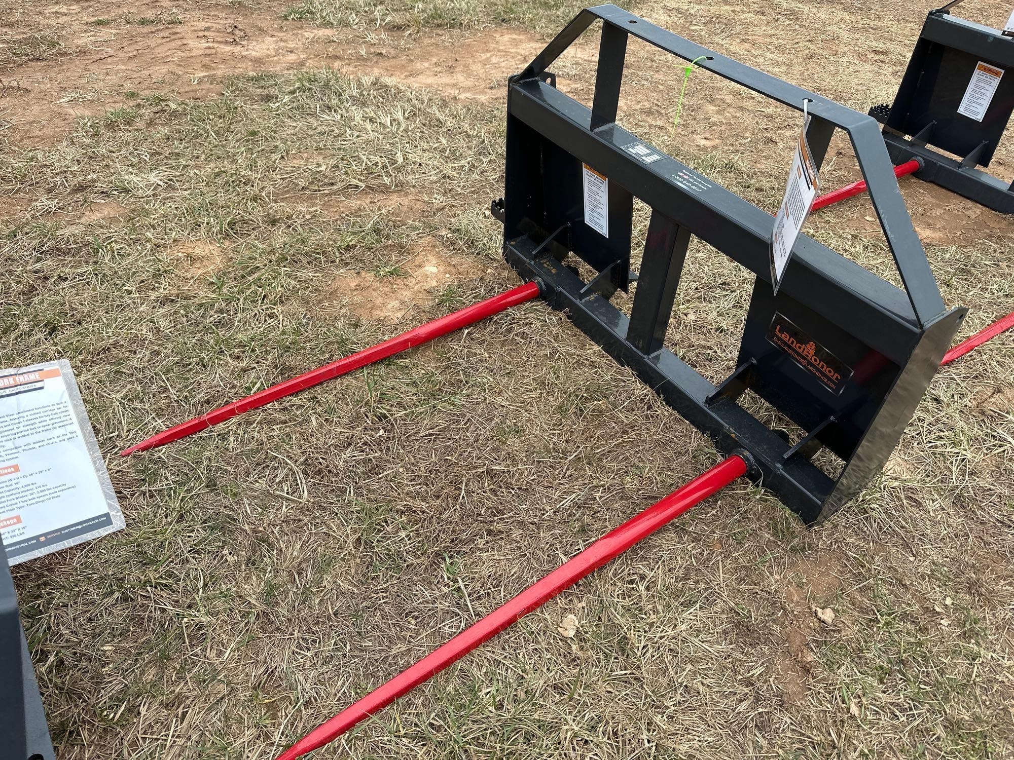 New/Unused Quick Attach Double Hay Spear (A61166)
