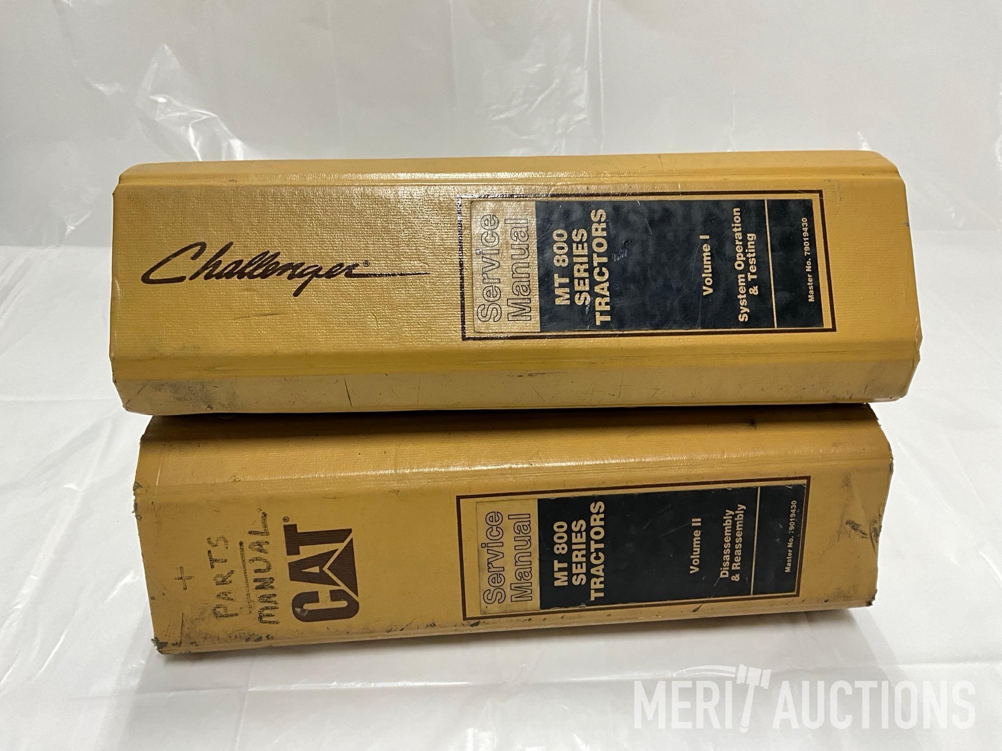 Challenger MT800 Tractor Service Manuals Vol. 1 and Vol. 2 (A63117)