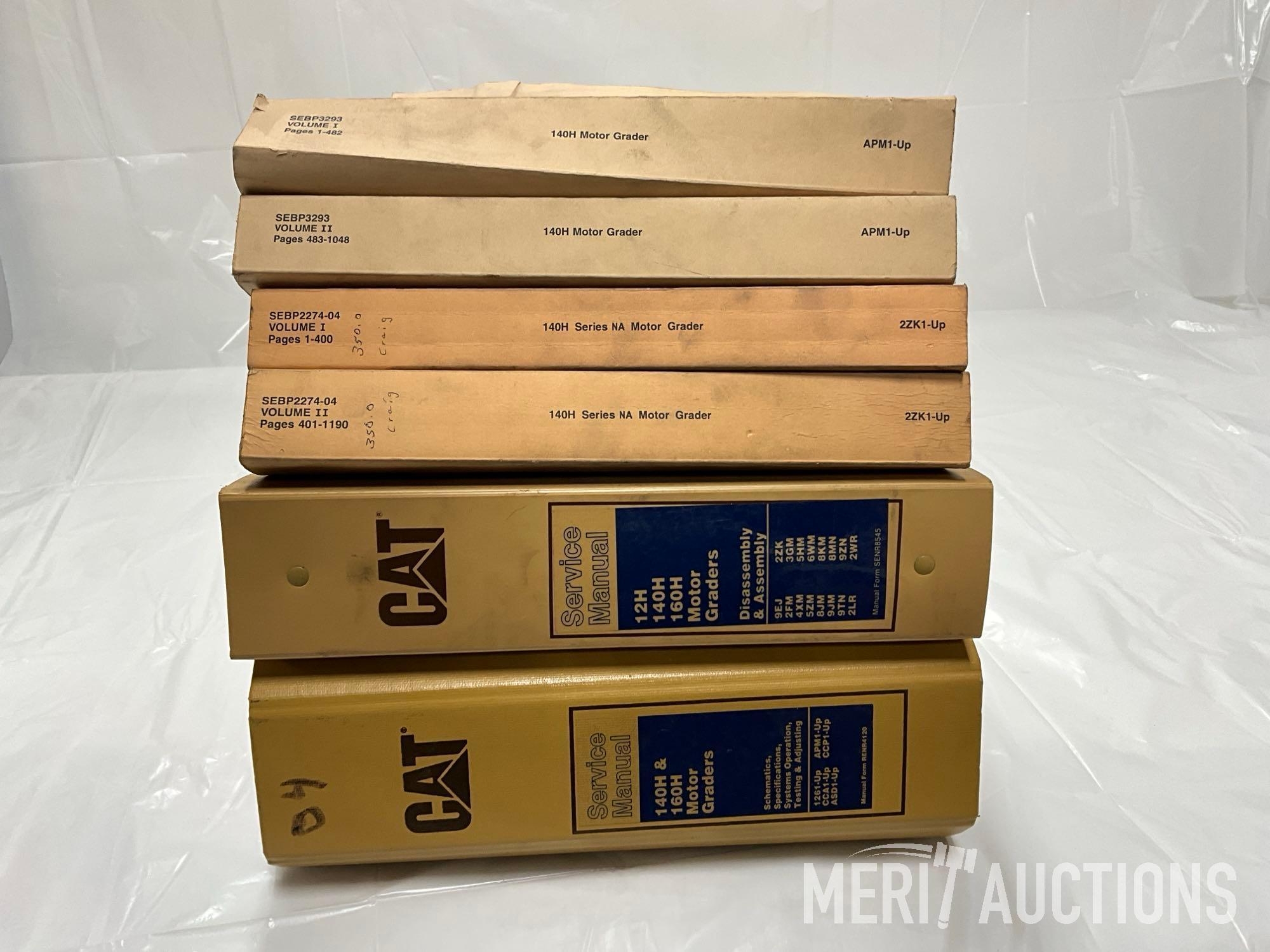 Caterpillar 12H/140H/160H Motor Grader Parts and Service Manuals (A63117)