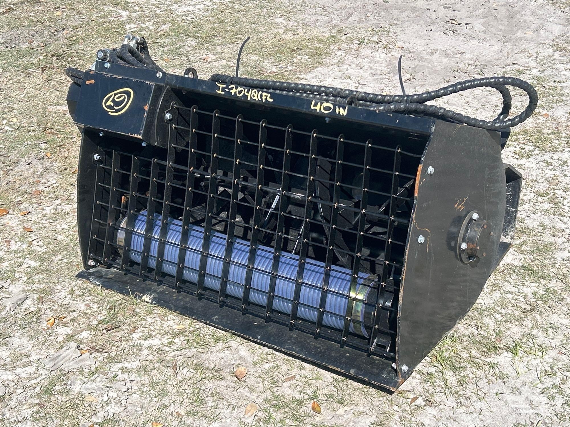 2025 MB27 27in Mixing Bucket Mini Skid Steer Attachment (A61572)